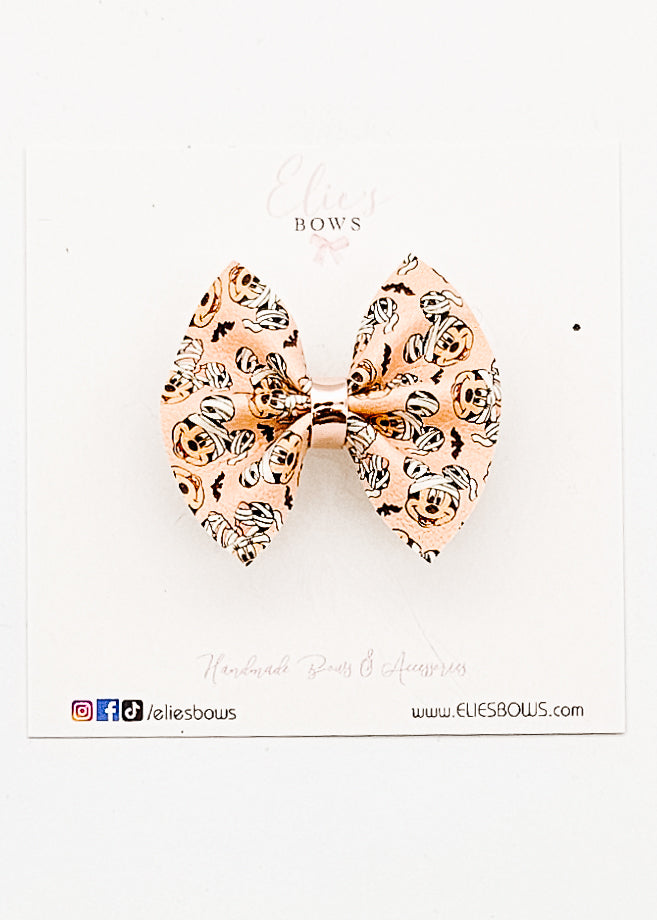 Mouse Mummy Pixie Bow - 2"