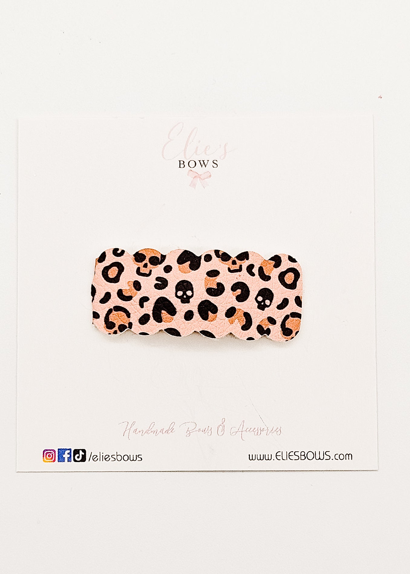 Leopard Skull - Snap Clip - 2"