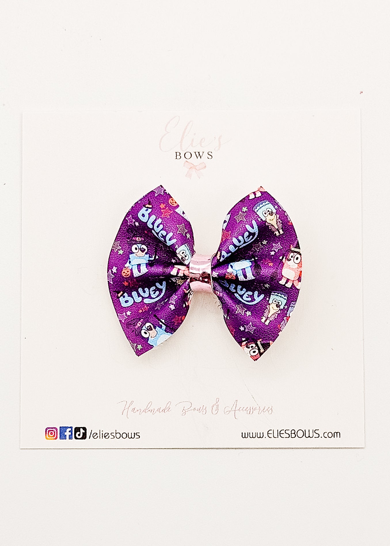 Boo Bluey Pixie Bow - 2"