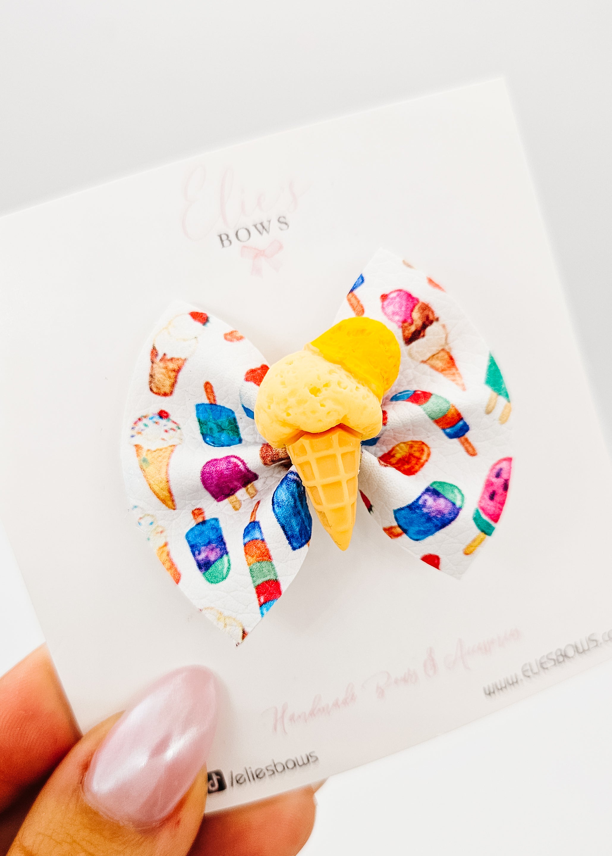 Popsicles & Ice Cream - Pixie Hair Bow - 2"