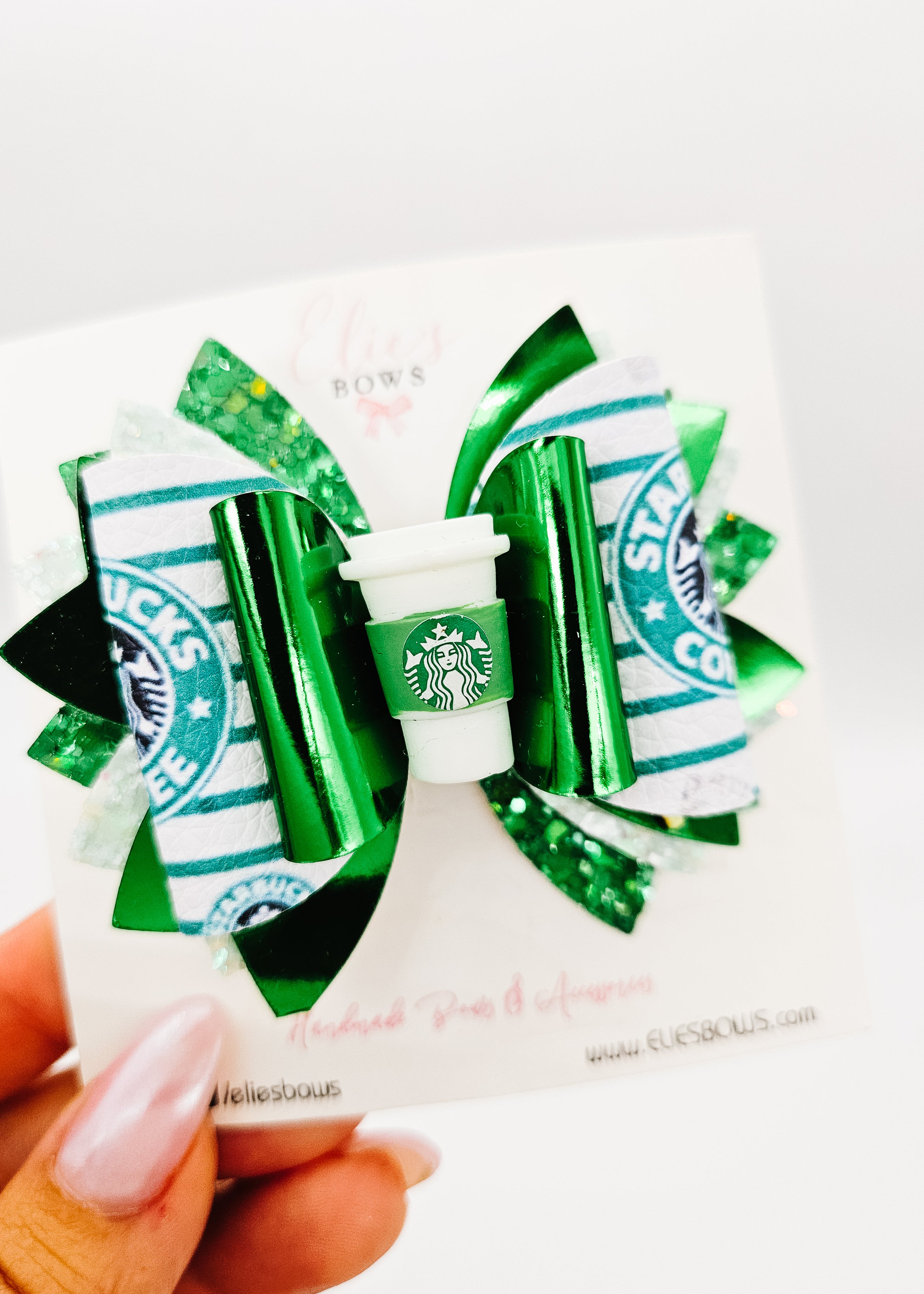 Tranditional Coffee - Hair Bow 3.5"