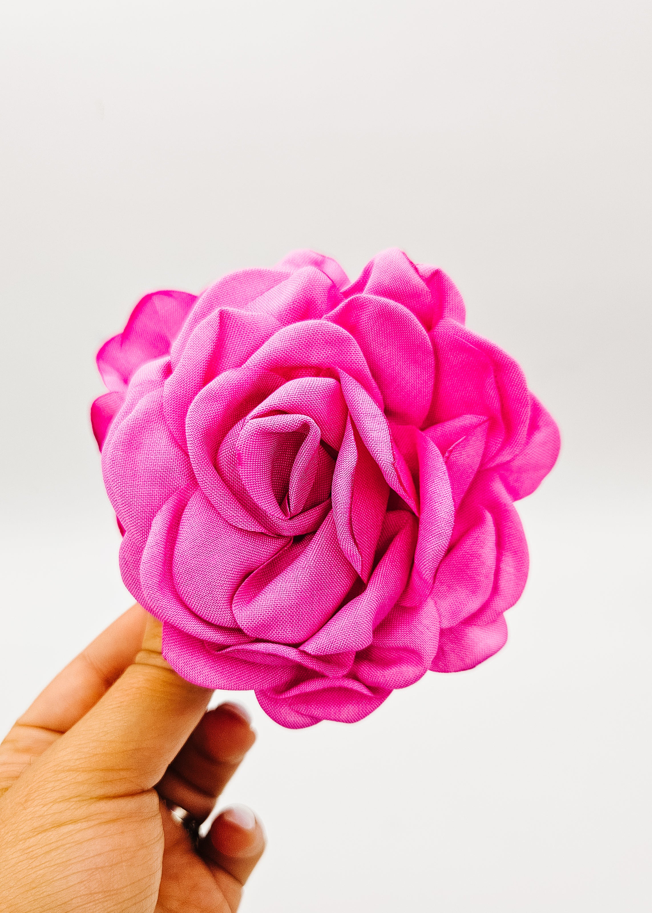 Fuscia - Flower Claw Clip
