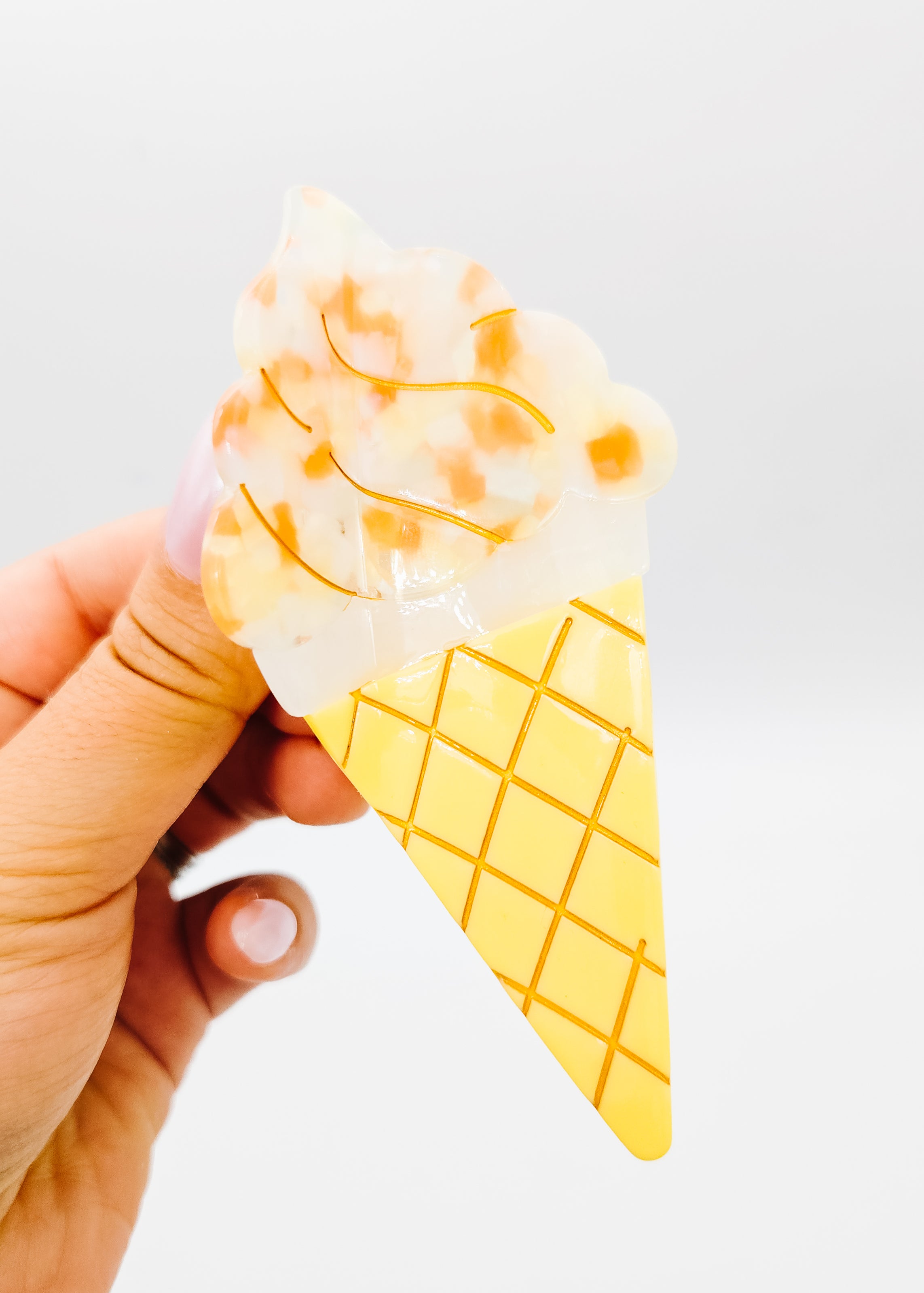 Yellow Ice Cream - Claw Clip