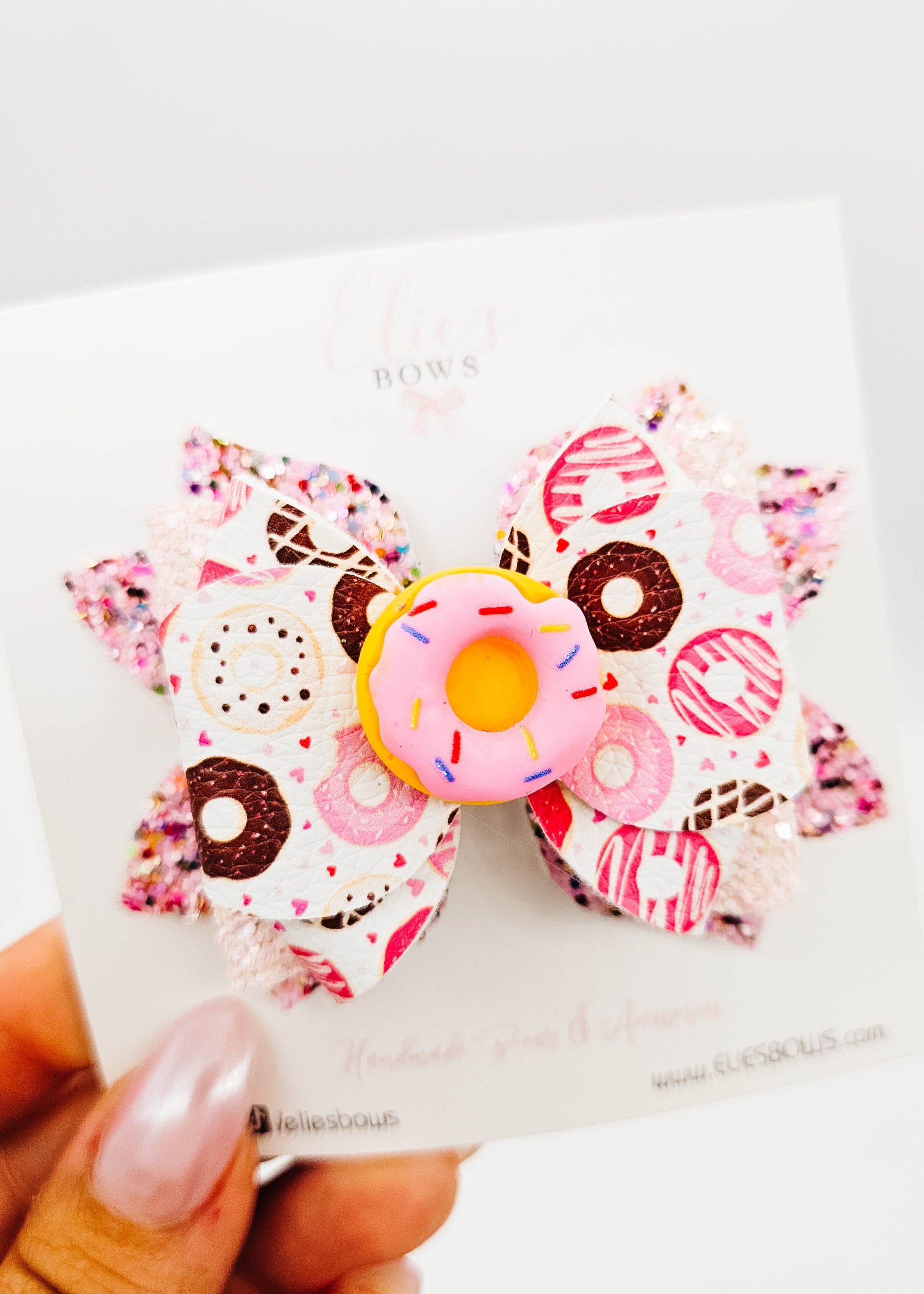 Donut - Hair Bow 3"