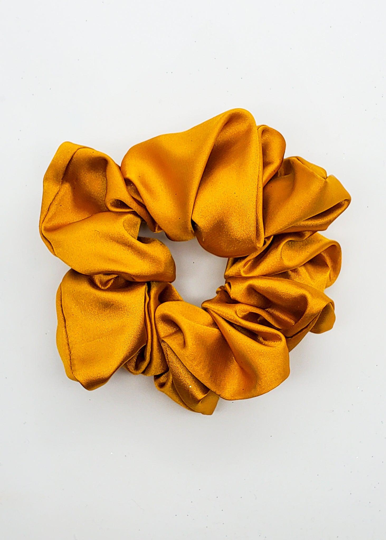 Amber Silk - XL Scrunchie-Scrunchie-Elie’s Bows