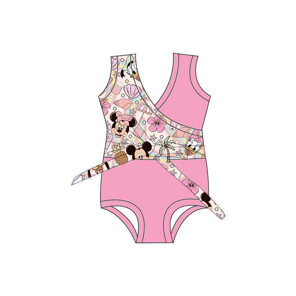 Beach Bum - One Piece Twist Bathing Suit PRE-ORDER-Bathing suits-Elie’s Bows
