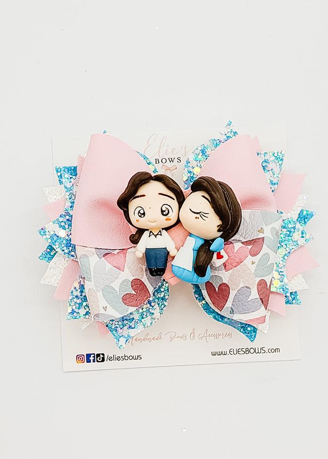 Belle & her Prince - 4"-Bows-Elie’s Bows