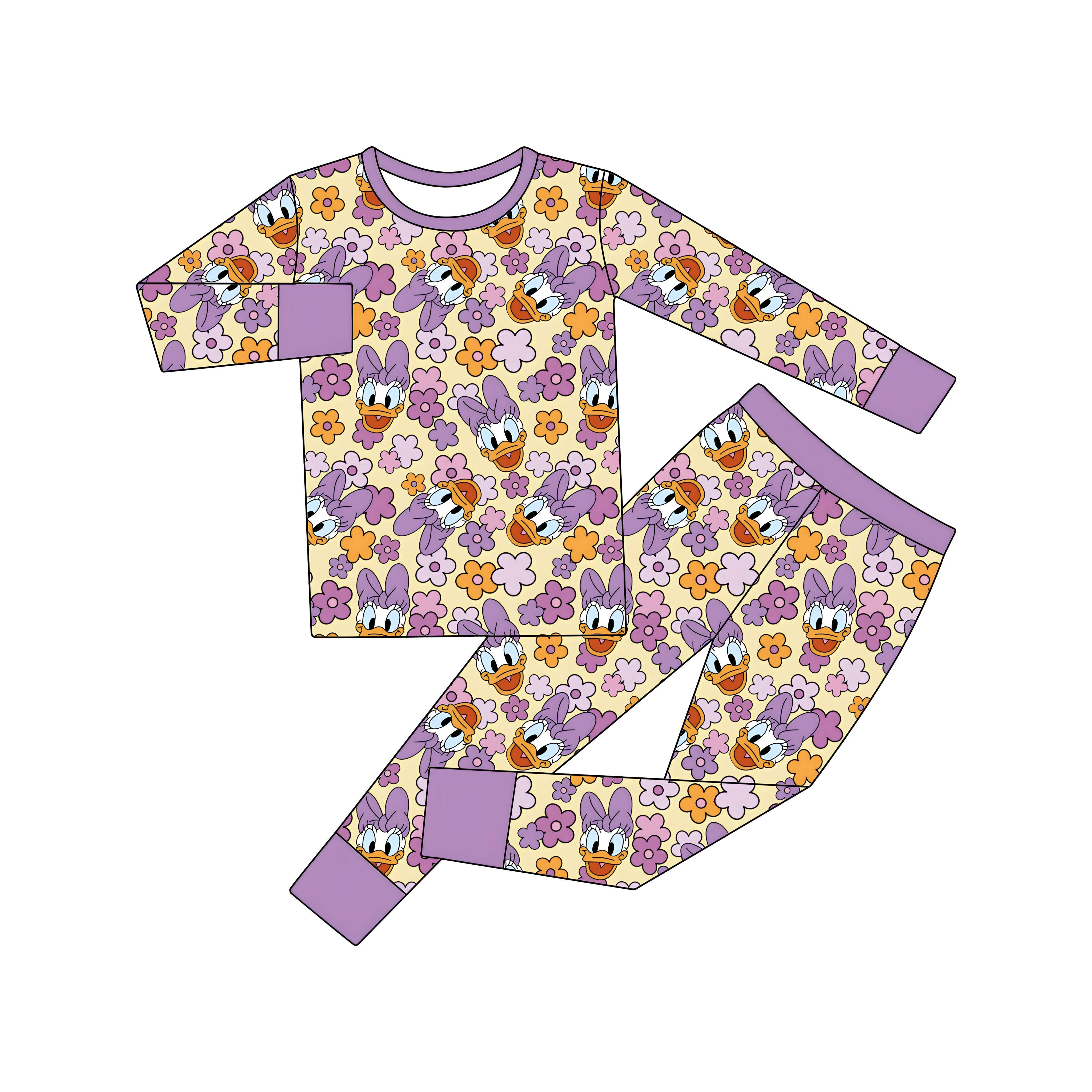 Best Friend Duck (Two Piece Pjs) PRE-ORDER-pyjamas-Elie’s Bows