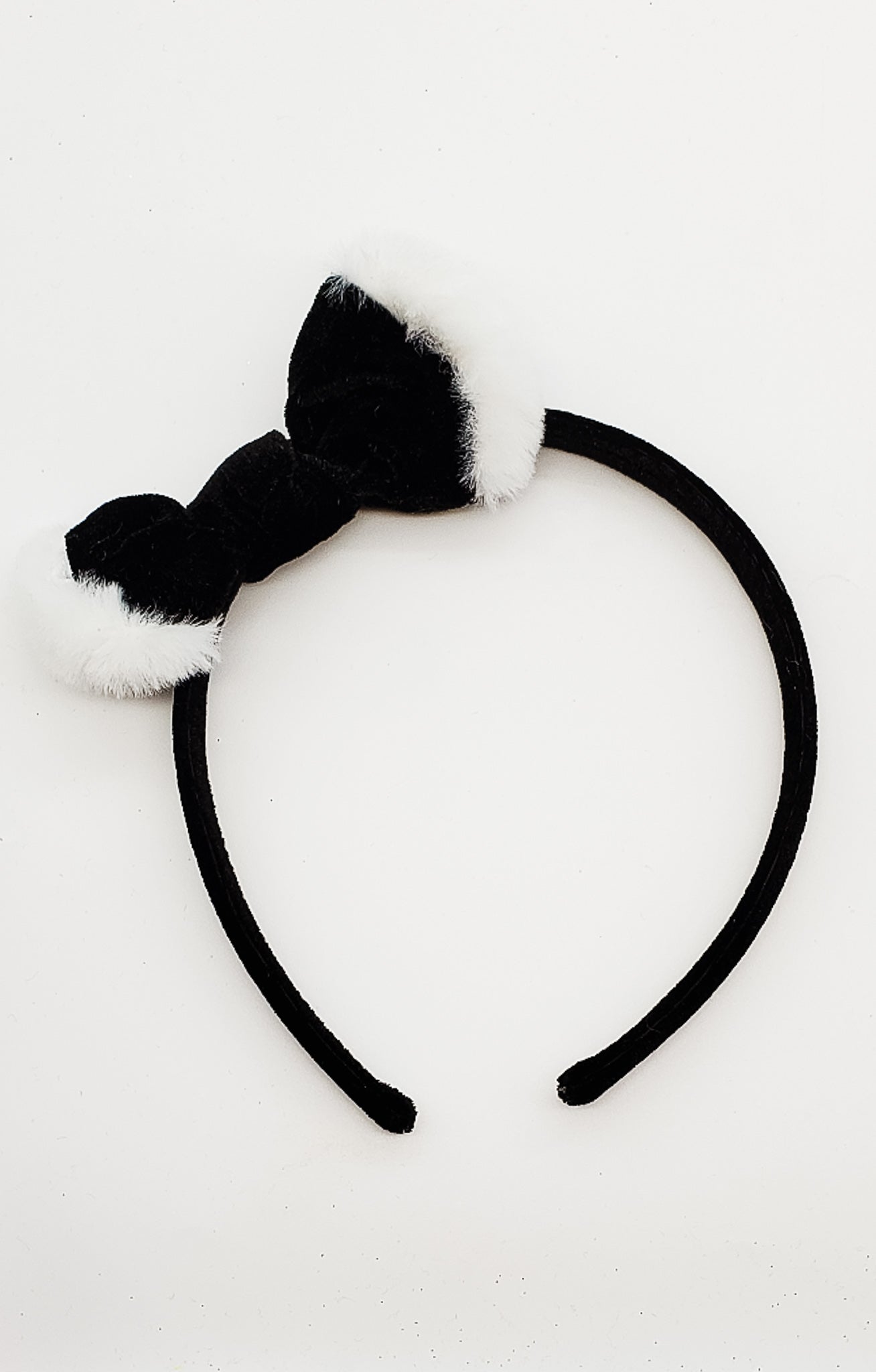 Black Velvet Santa - Hard Headband-Headband-Elie’s Bows
