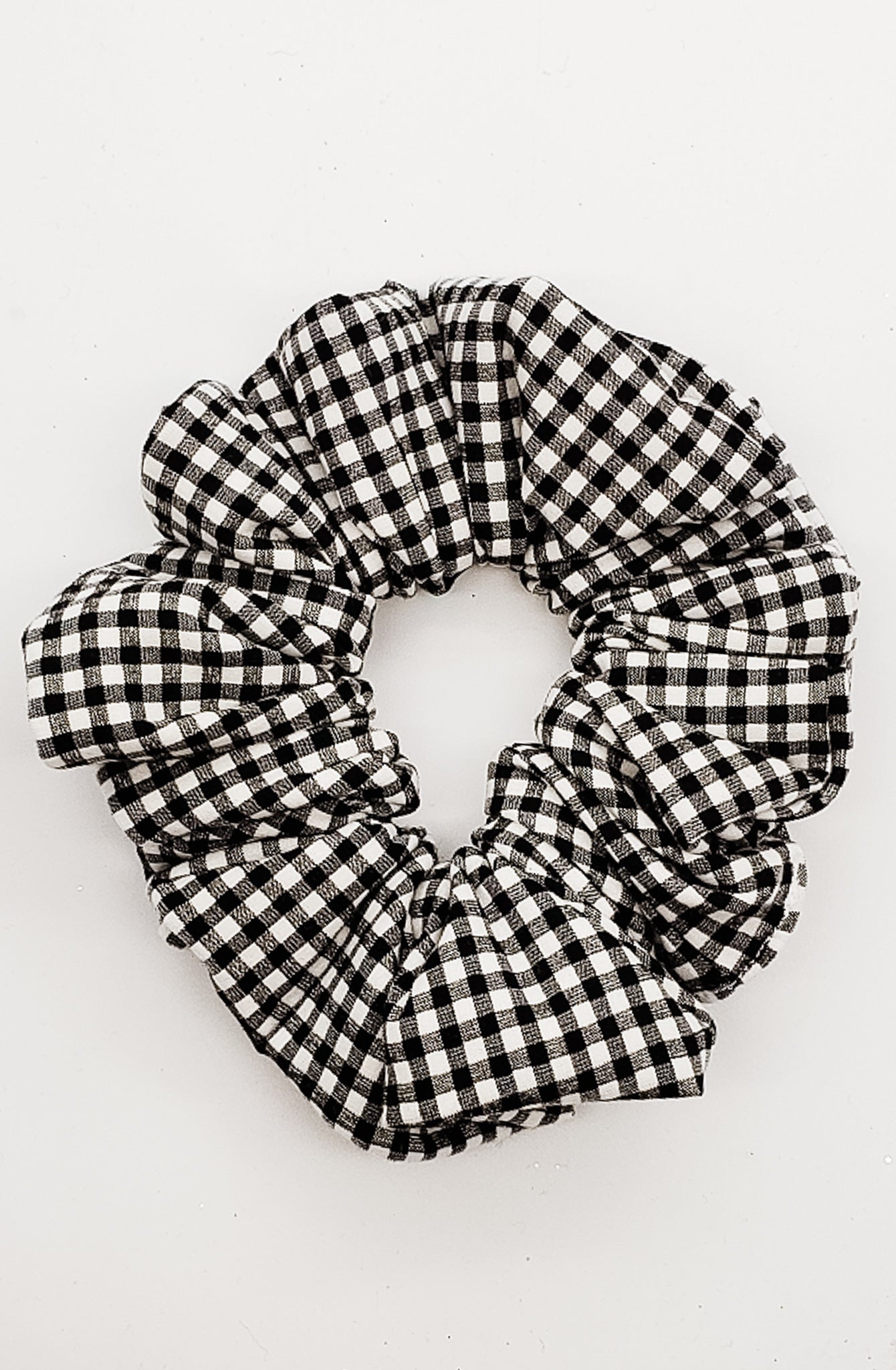 Black & White Chic Plaid - XL Scrunchie-Scrunchie-Elie’s Bows
