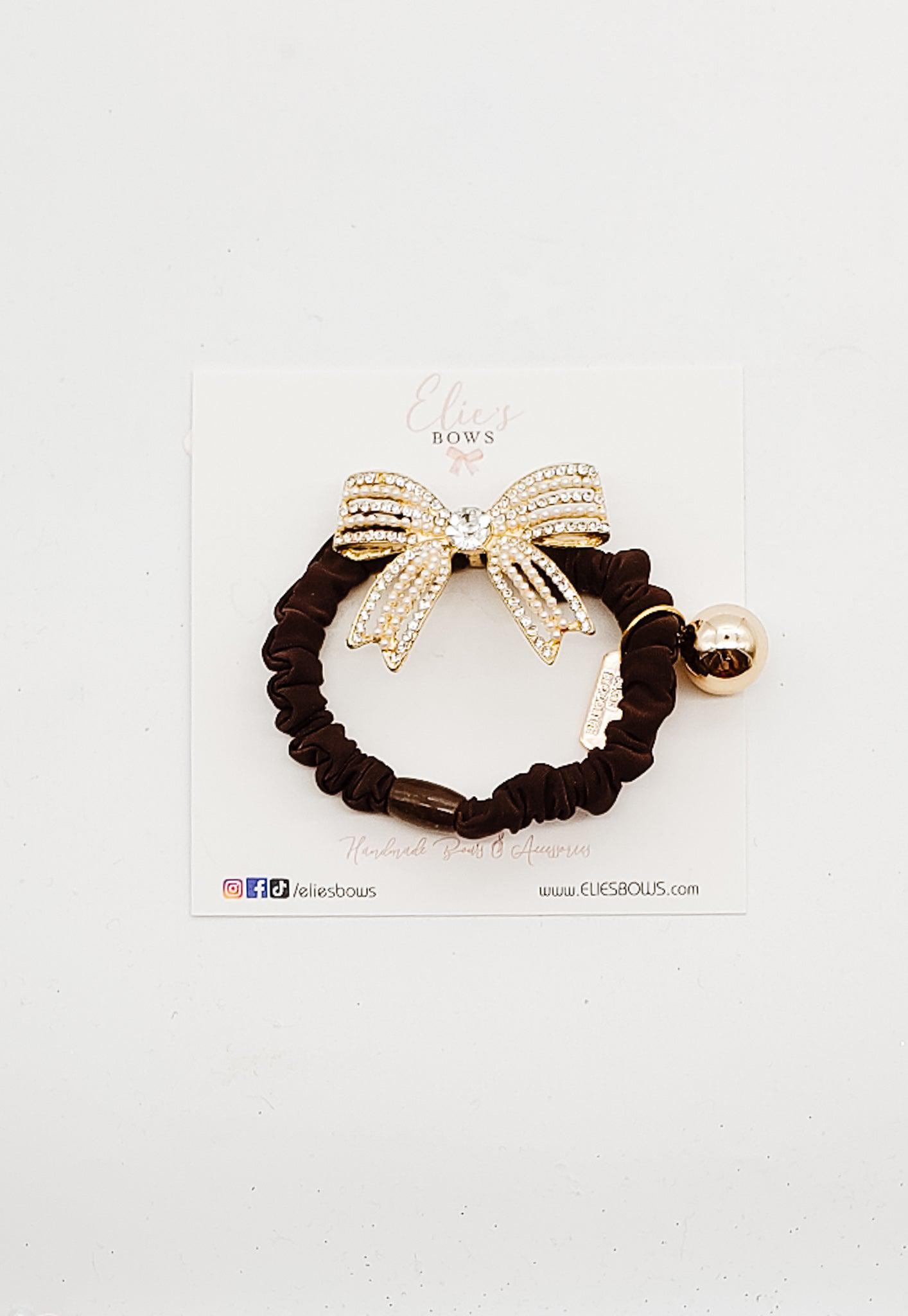 Brown Scrunchie - Elastic-Scrunchie-Elie’s Bows