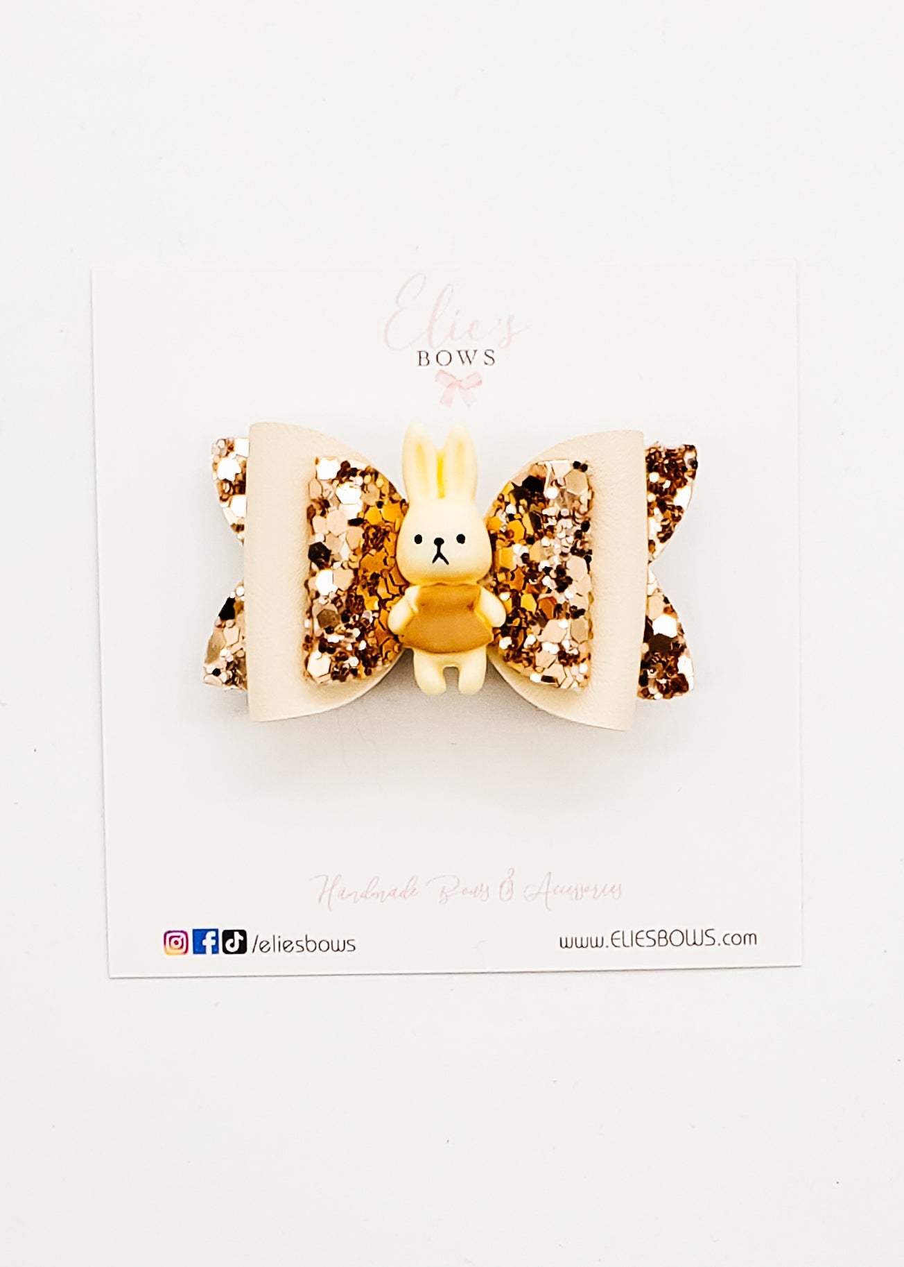 Bunny Gold - 2.5"-Bows-Elie’s Bows
