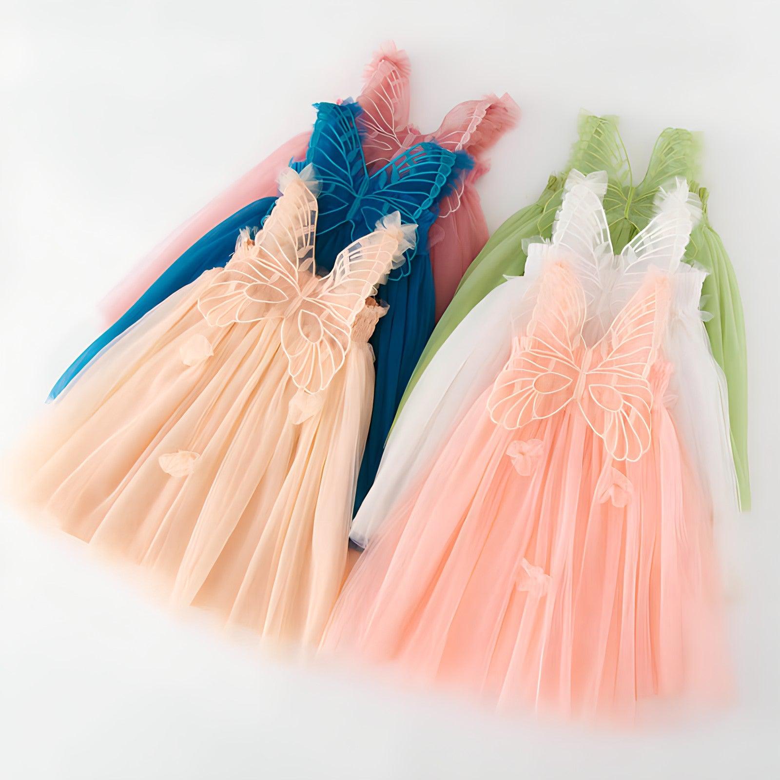 Chic Butterfly Tulle Dress - PRE-ORDER-Dresses-Elie’s Bows