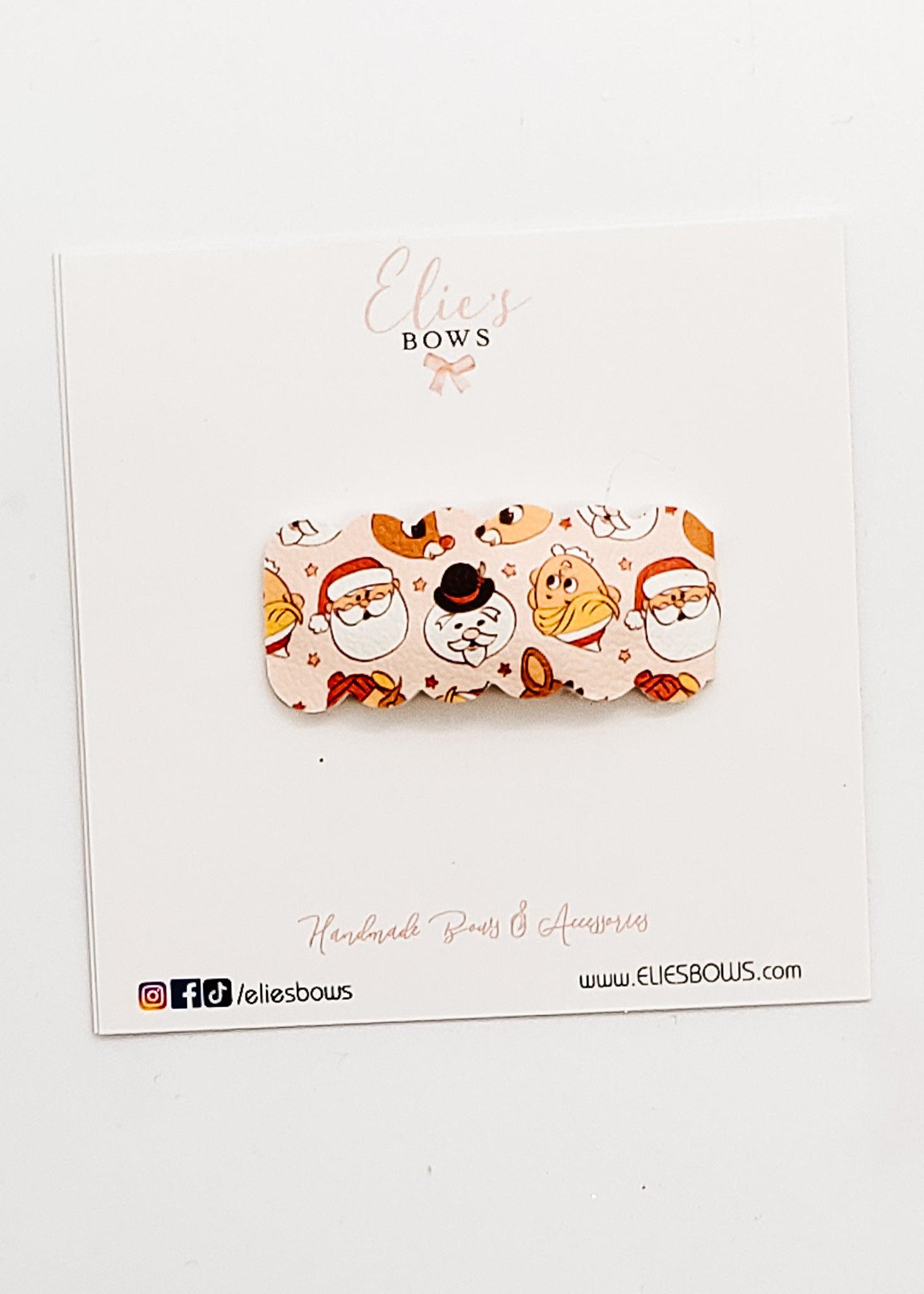 Christmas Classics - Snap Clip - 2.5"-Snap Clips-Elie’s Bows