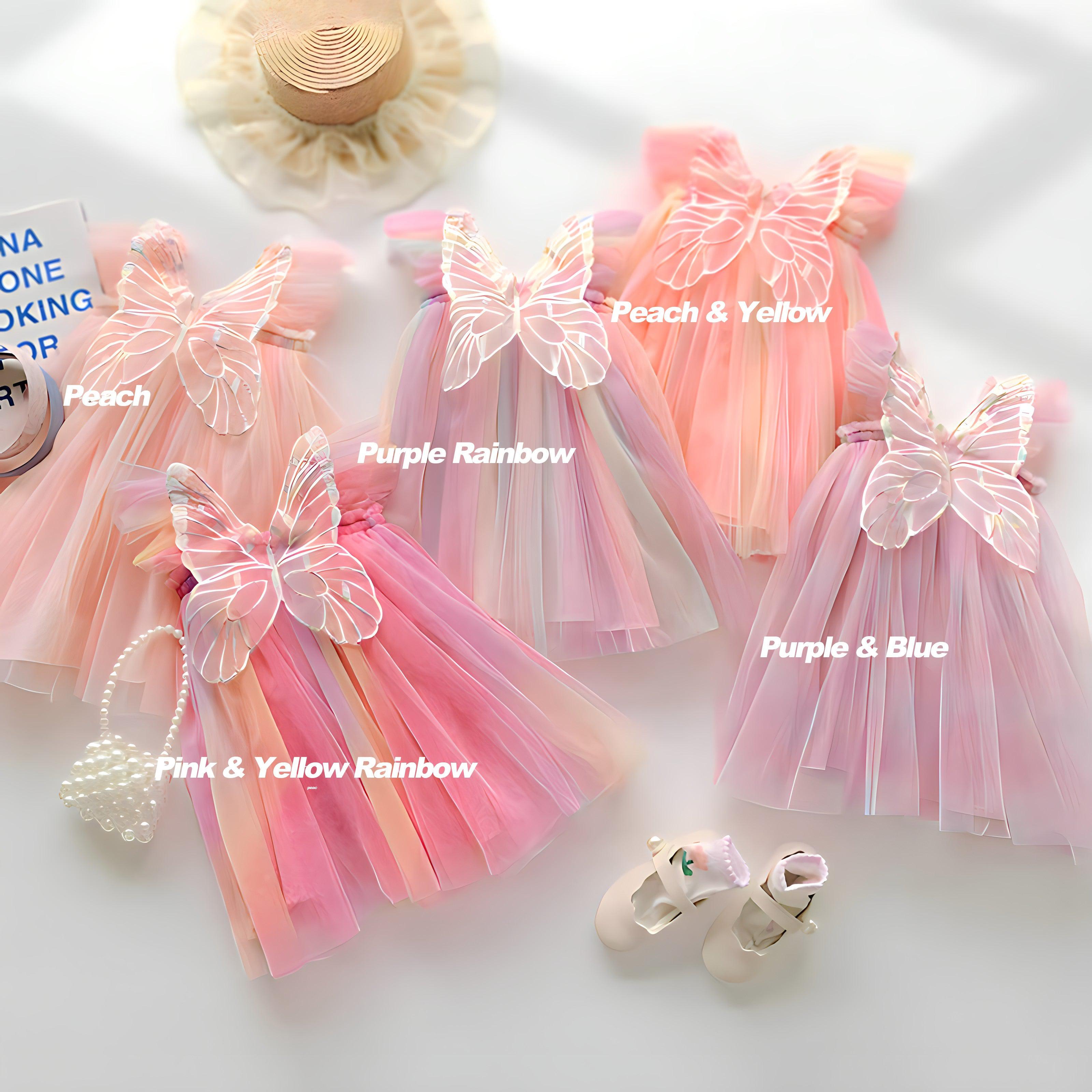 Fairytale Butterfly Tulle Princess Dress - PRE-ORDER-Dresses-Elie’s Bows
