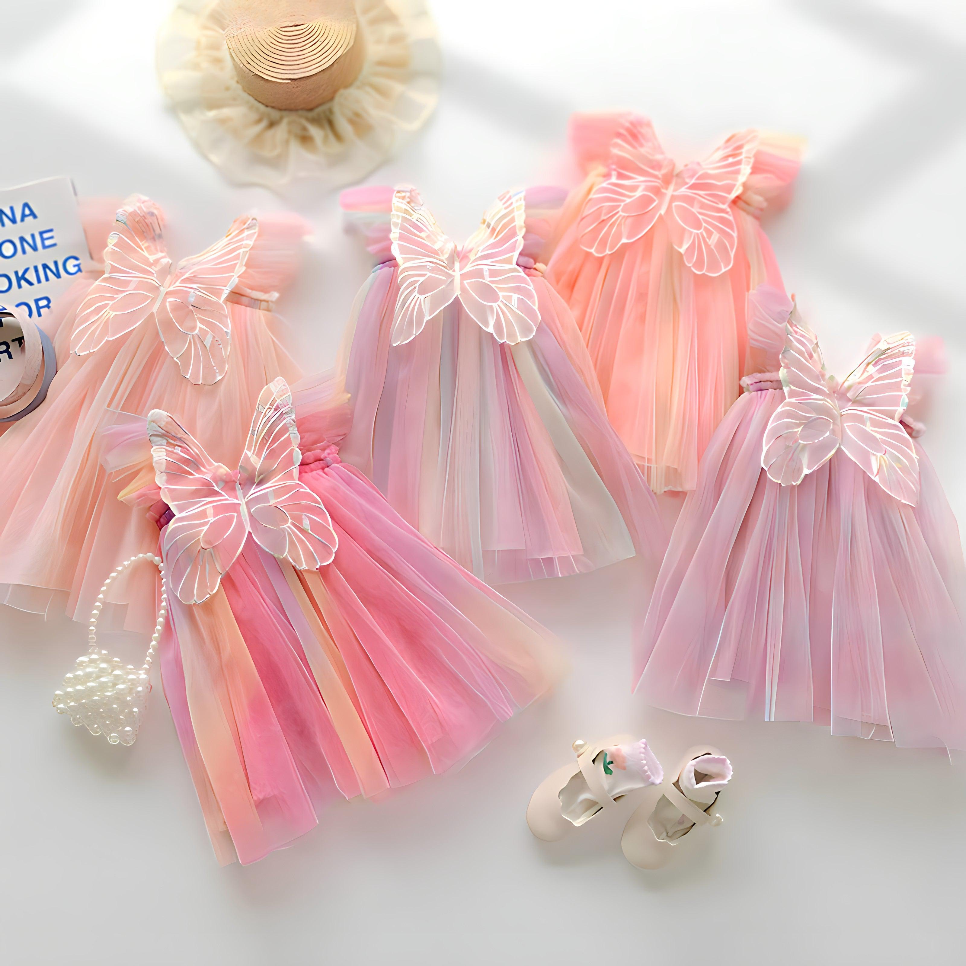 Fairytale Butterfly Tulle Princess Dress - PRE-ORDER-Dresses-Elie’s Bows