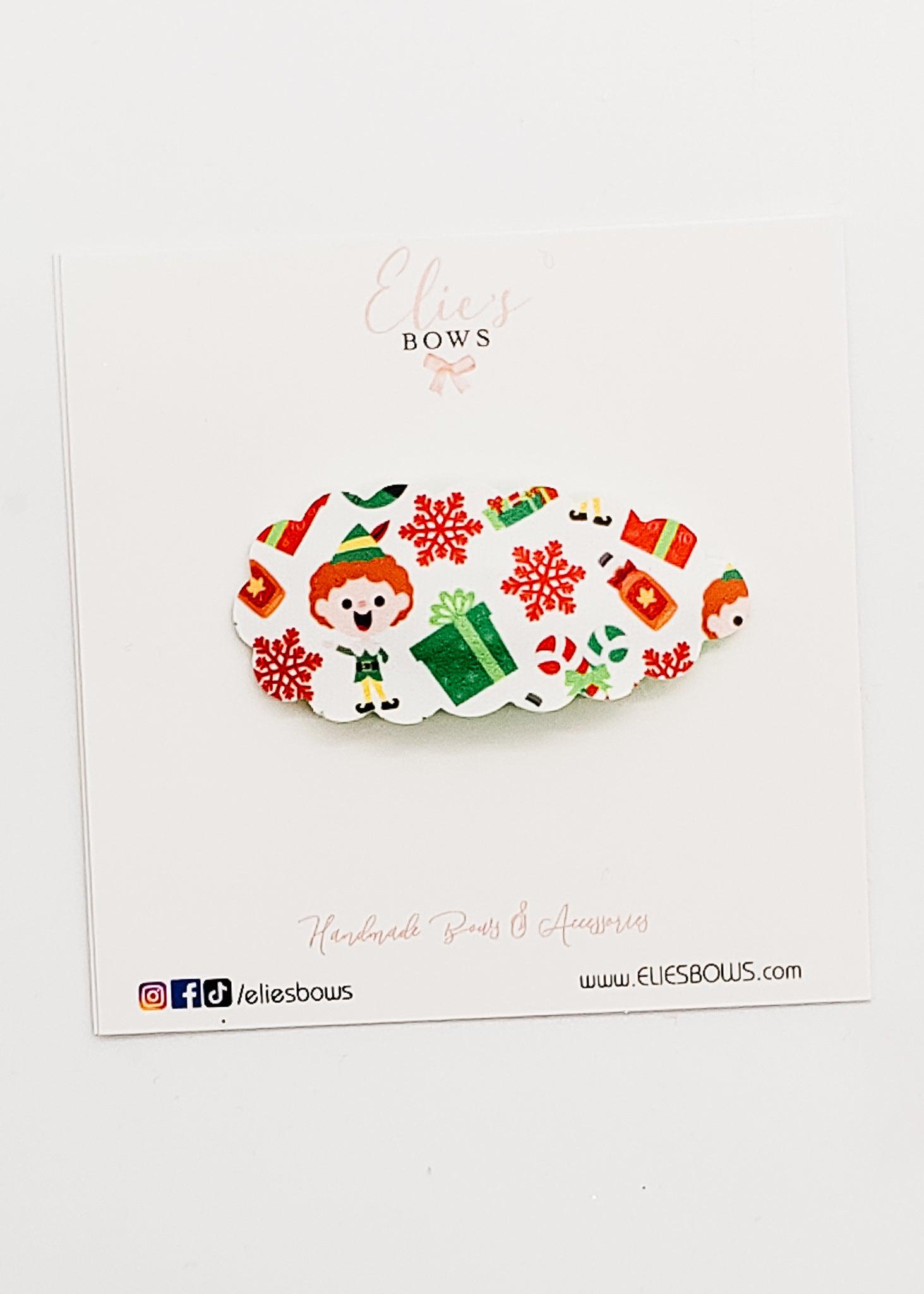 Fun Elf - Snap Clip - 2.5"-Snap Clips-Elie’s Bows