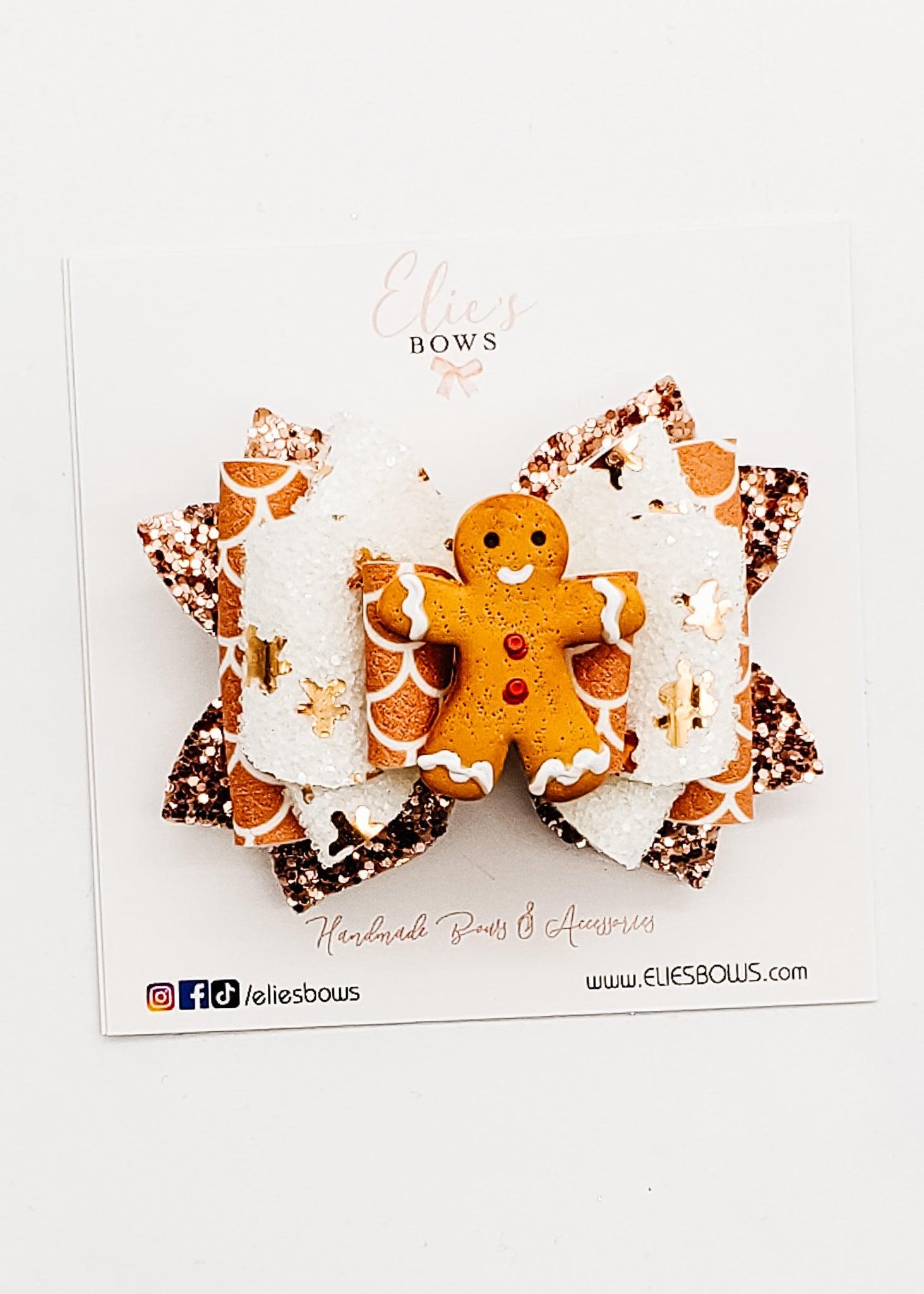 Gingerbread Boy - 3"-Bows-Elie’s Bows