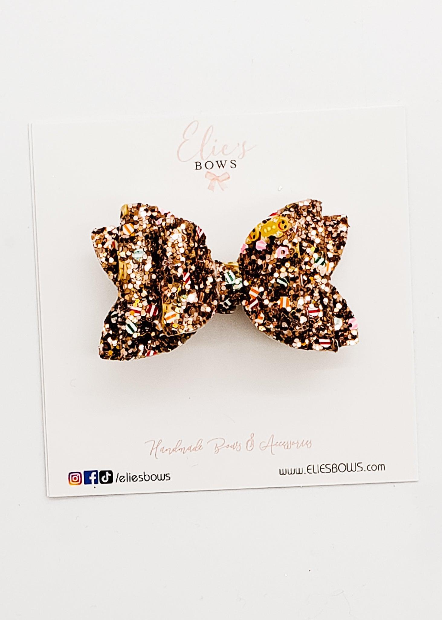 Gingerbread Glitter - 2.5"-Bows-Elie’s Bows