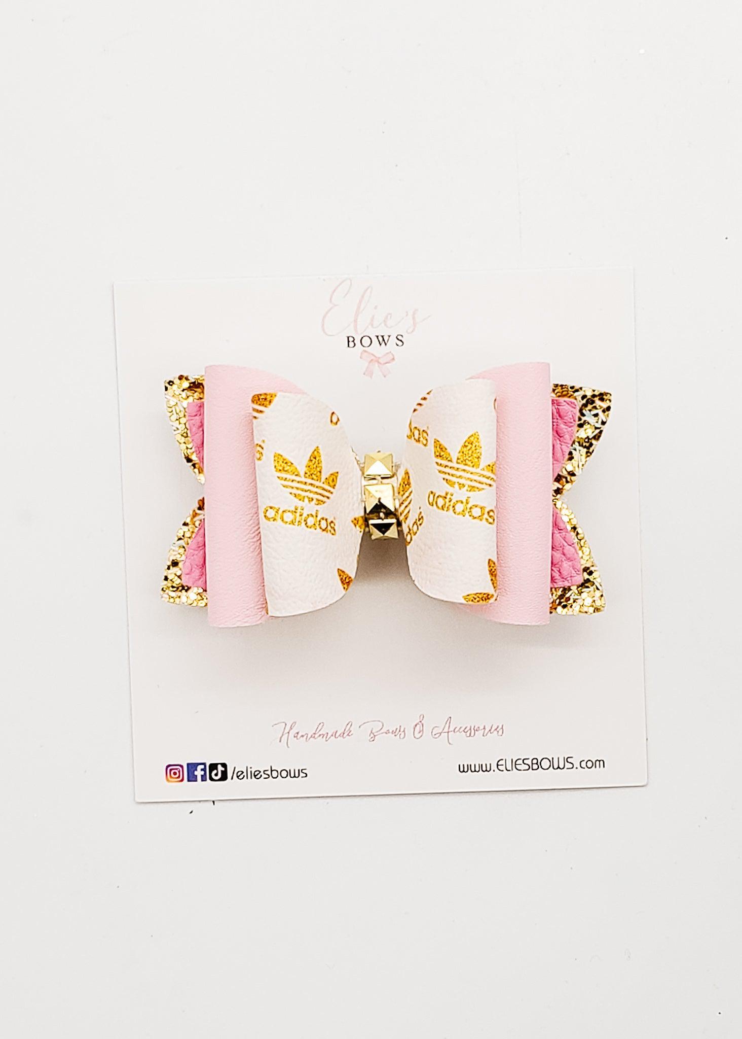 Gold Sporty Girl - 3"-Bows-Elie’s Bows