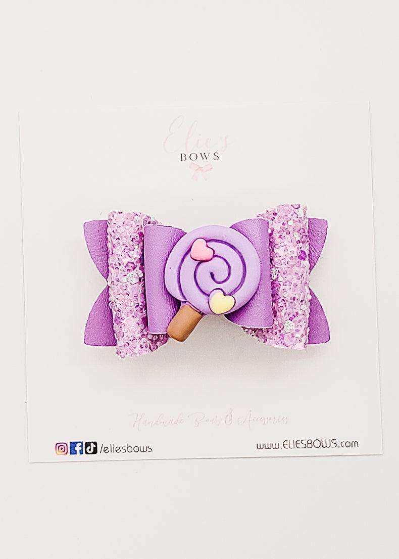 Grape Lollipop- 2.5"-Bows-Elie’s Bows