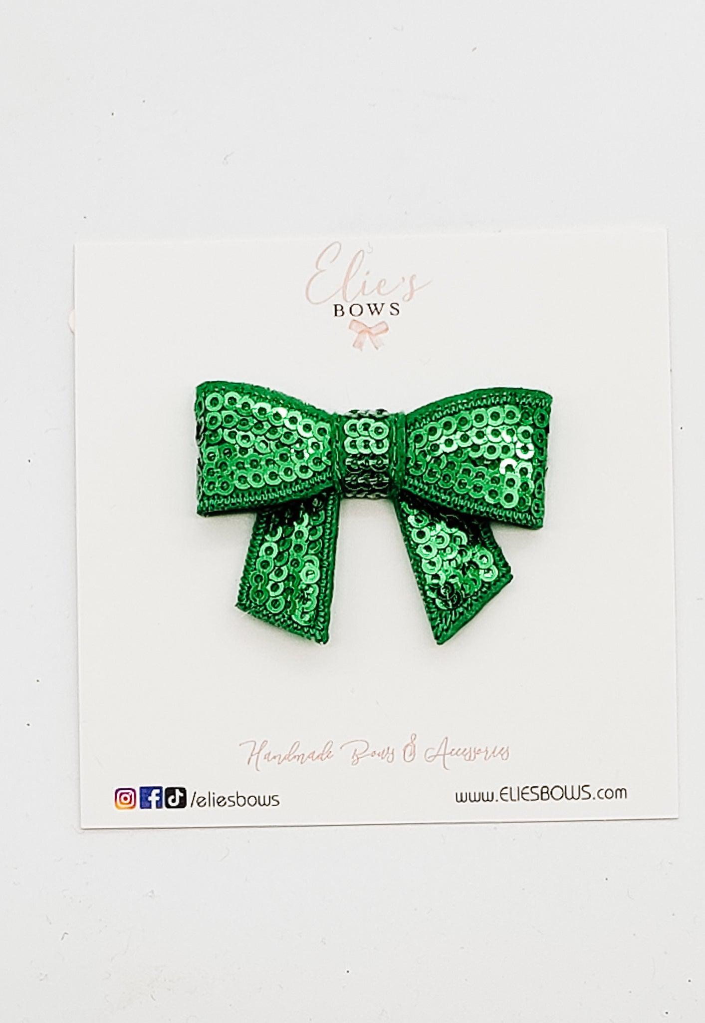Green - Sequence Bow - 2"-Bows-Elie’s Bows