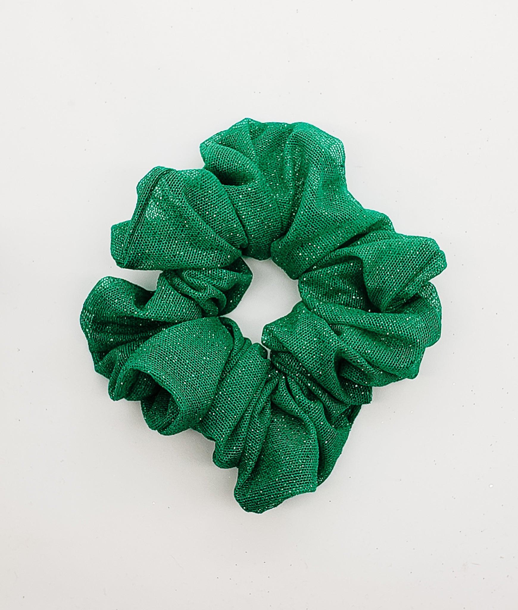 Green Shimmer - XL Scrunchie-Scrunchie-Elie’s Bows