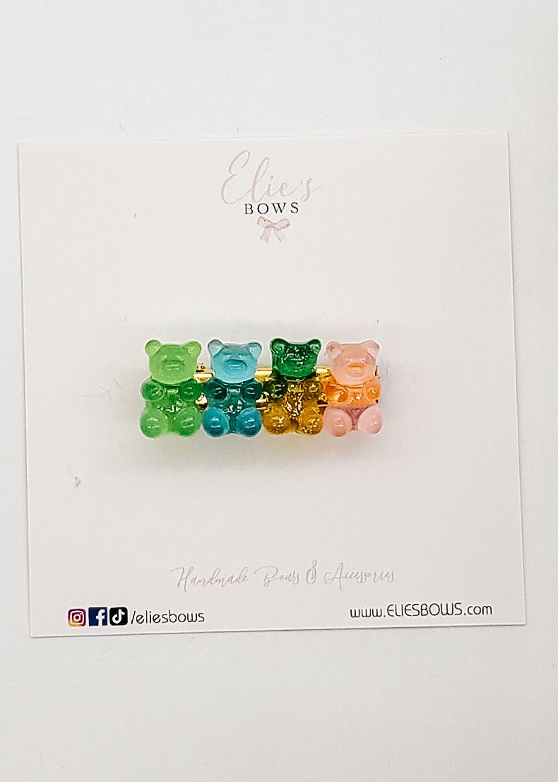 Gummy Bears - Bar Clip - 4.5cm-Snap Clips-Elie’s Bows
