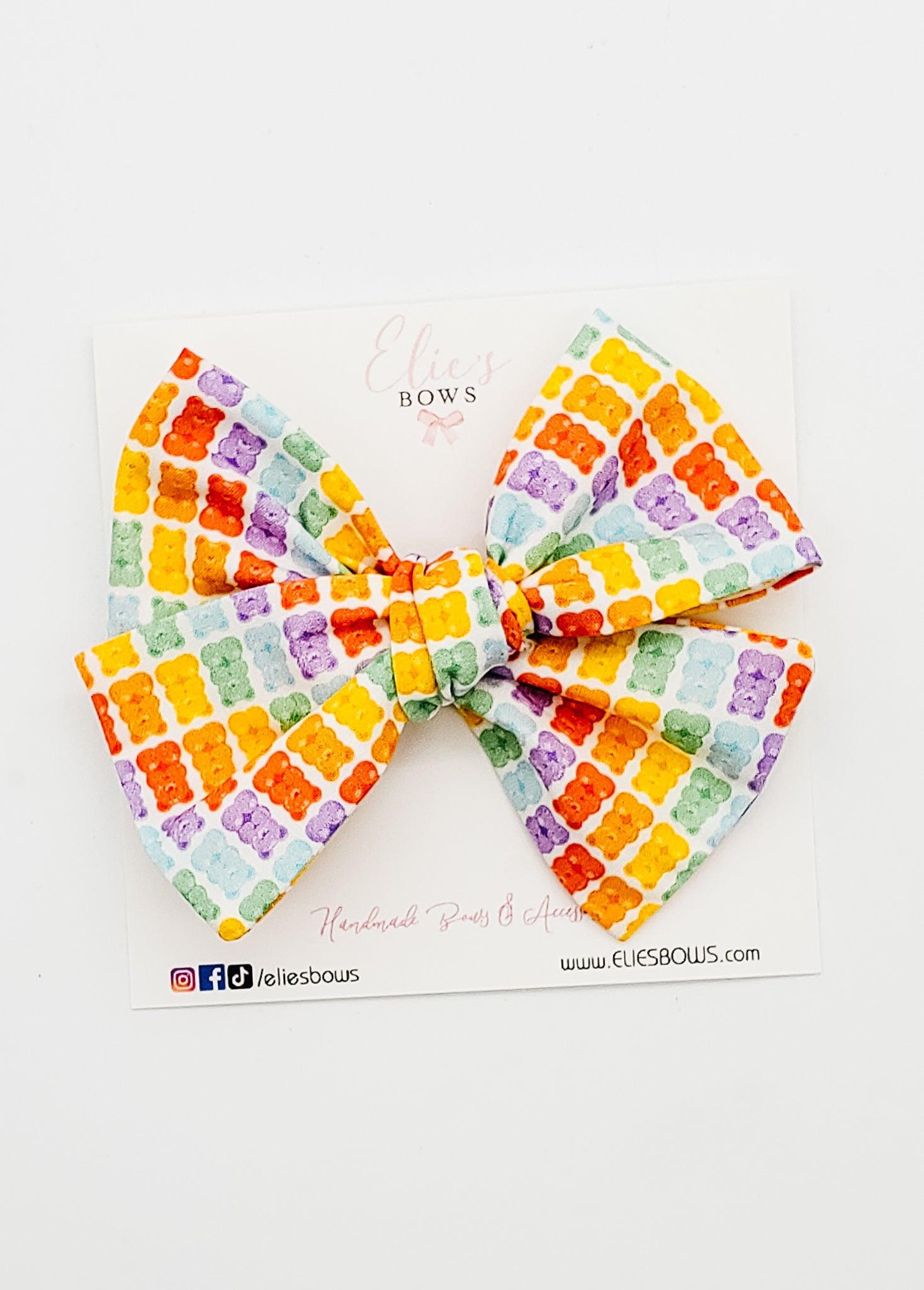 Gummy Bears - Elie - Fabric Bow - 3.5"-Bows-Elie’s Bows