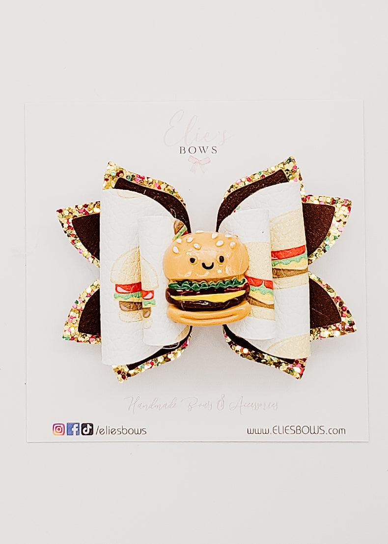 Hamburger - 3"-Bows-Elie’s Bows