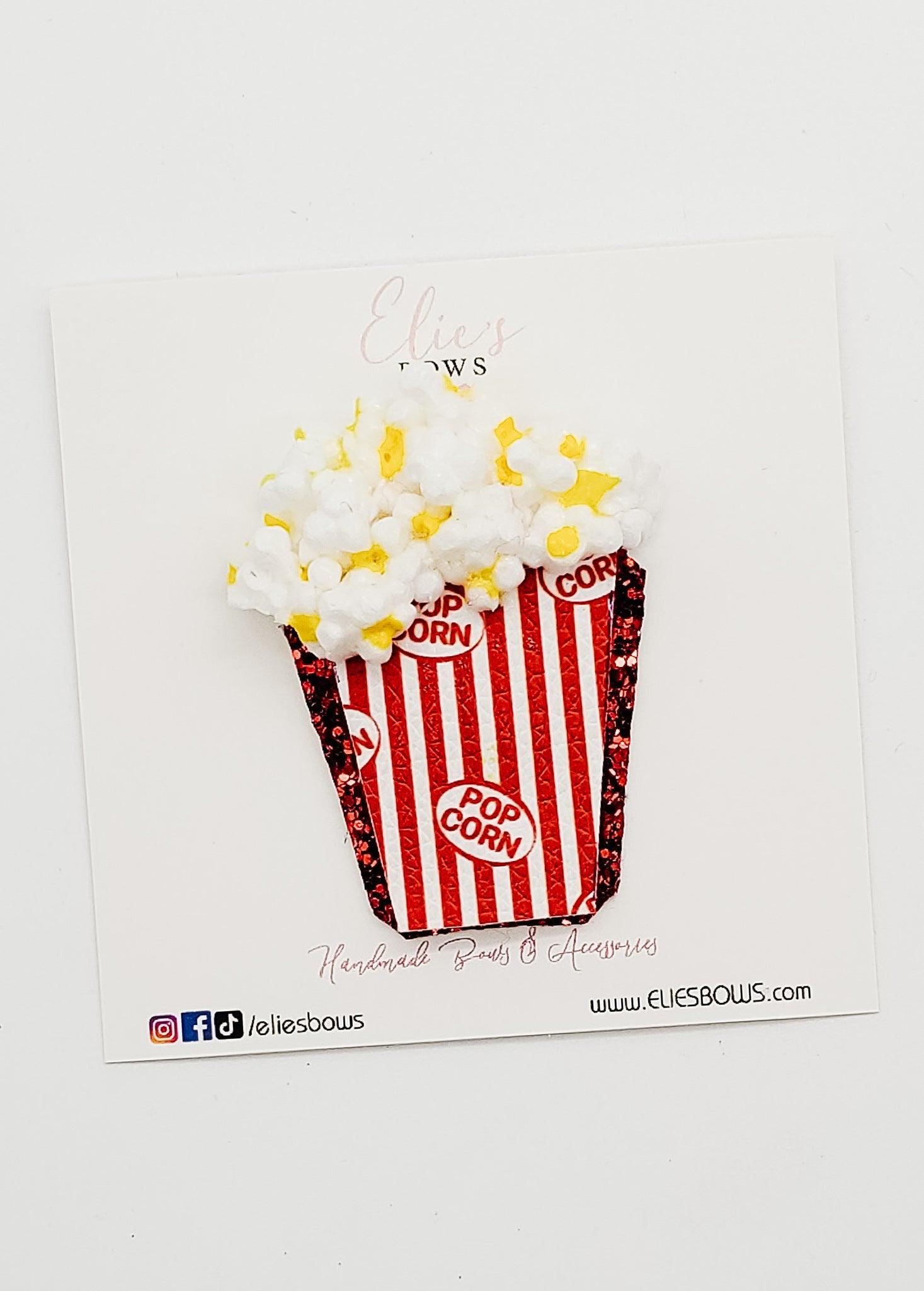 Handmade Popcorn - Clip - 2"-Snap Clips-Elie’s Bows
