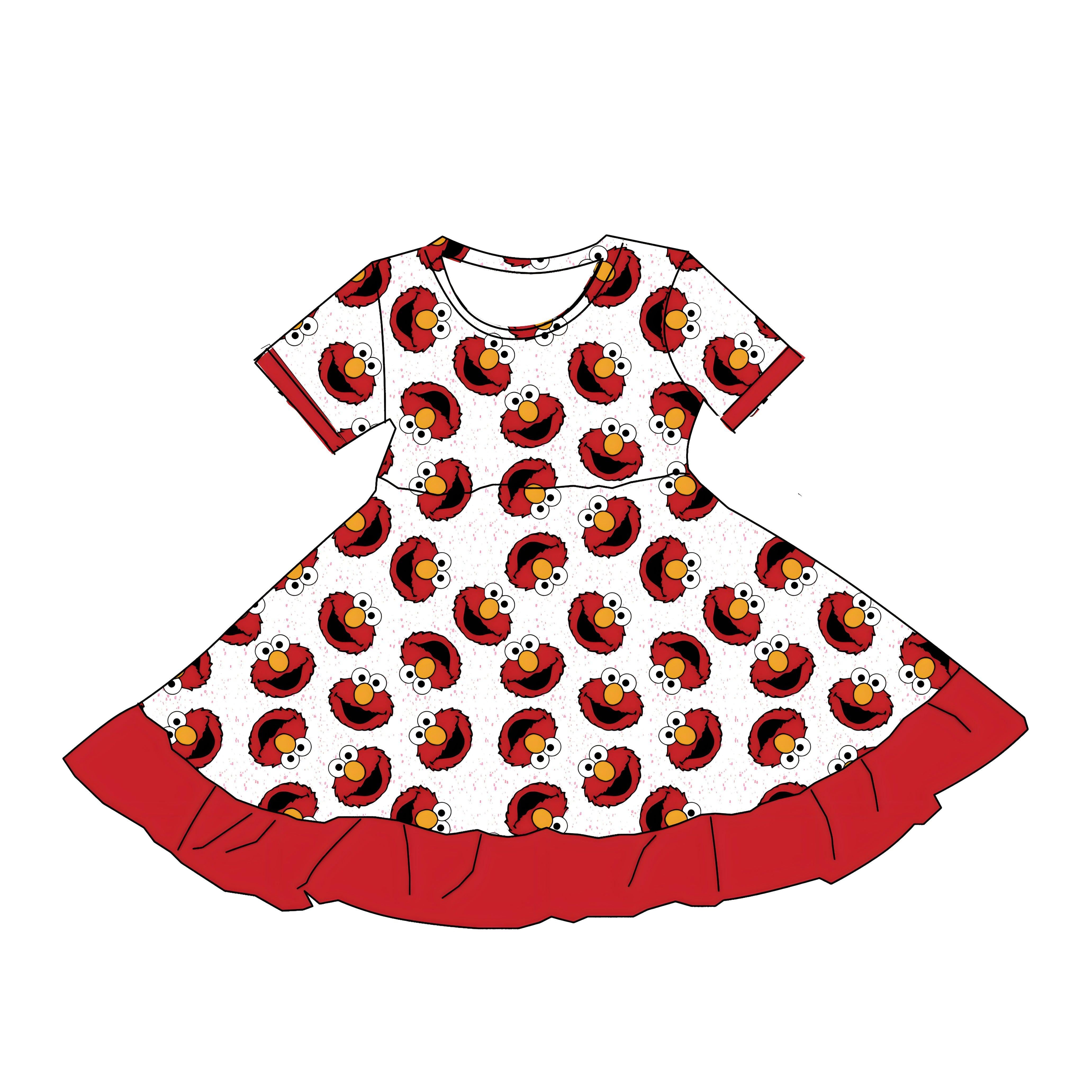 Happy Puppet (Short Sleeve Dress) PRE-ORDER-Dresses-Elie’s Bows