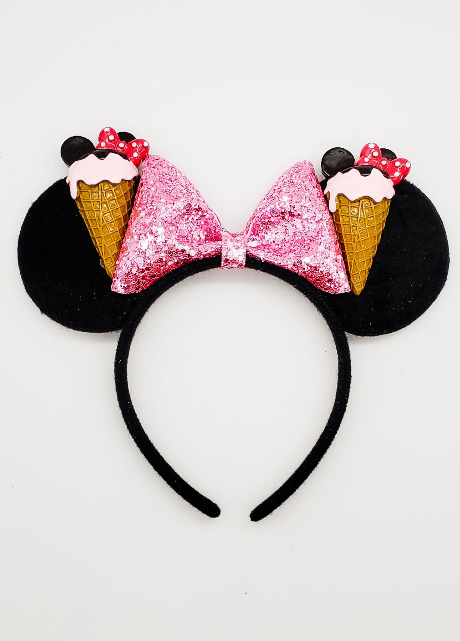 Ice Cream Ears - Minnie Ears Headband-Headband-Elie’s Bows