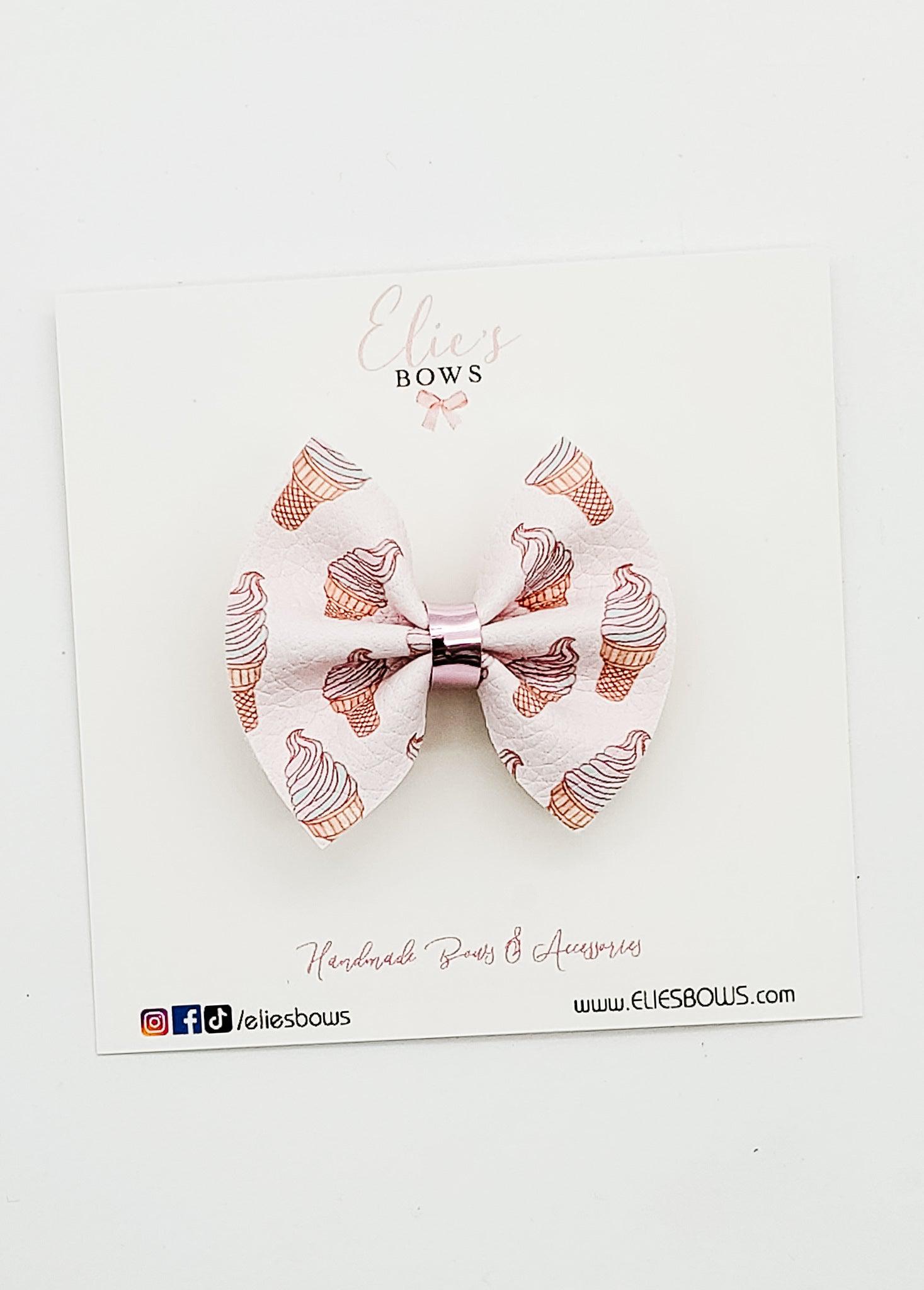 Ice Cream - Pixie Bow - 2"-Bows-Elie’s Bows