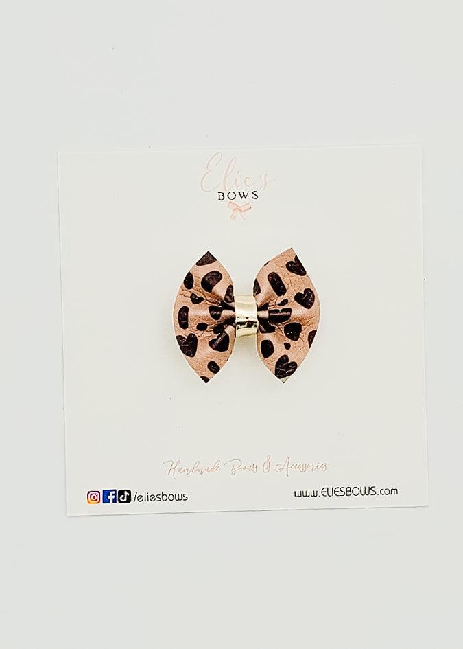 Leopard - Mini Bow - 1.5"-Bows-Elie’s Bows