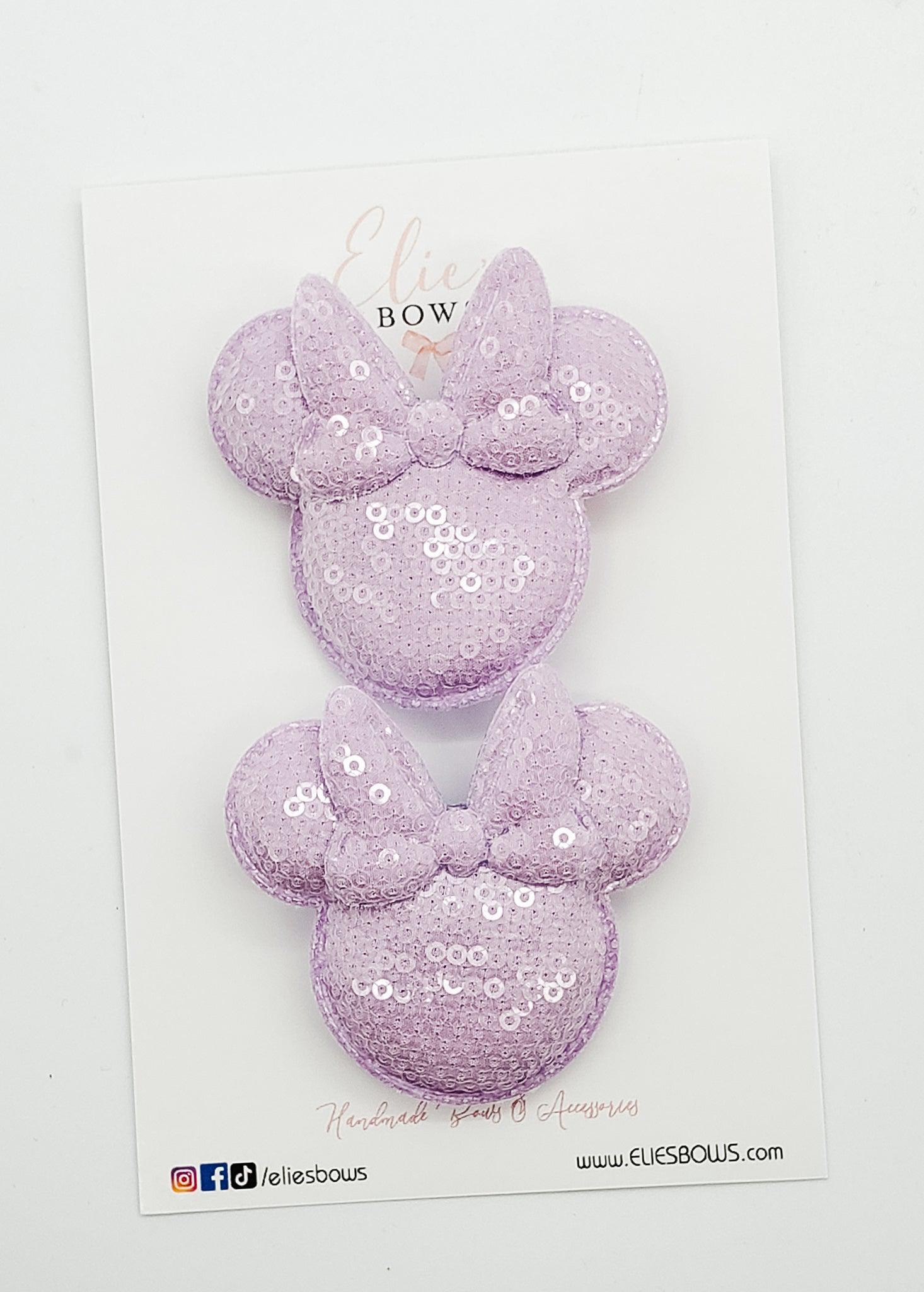 Lilac Summer Sequence M - Pigtails - 2.5"-Pigtails-Elie’s Bows