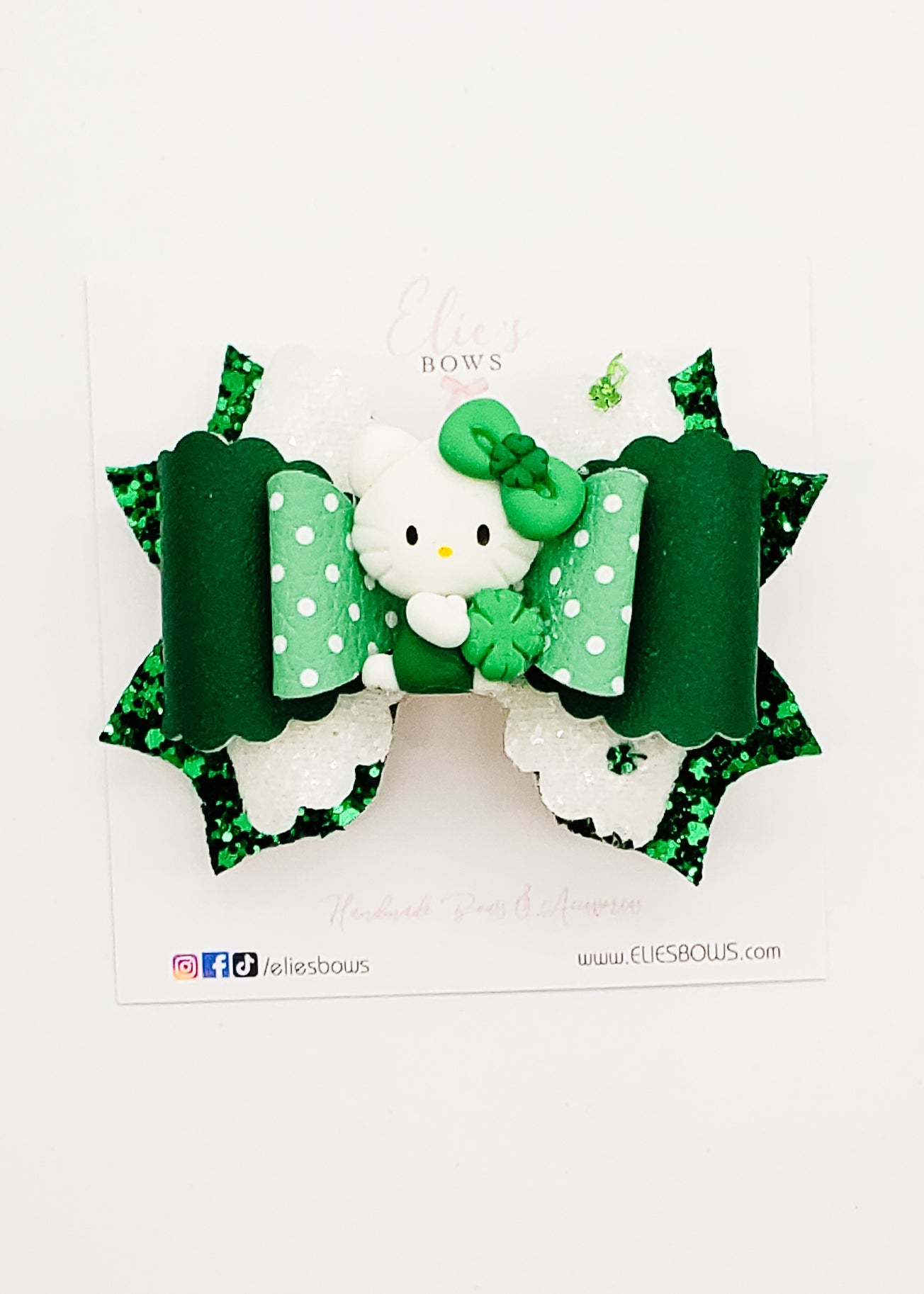 Lucky Kitty - 4"-Bows-Elie’s Bows