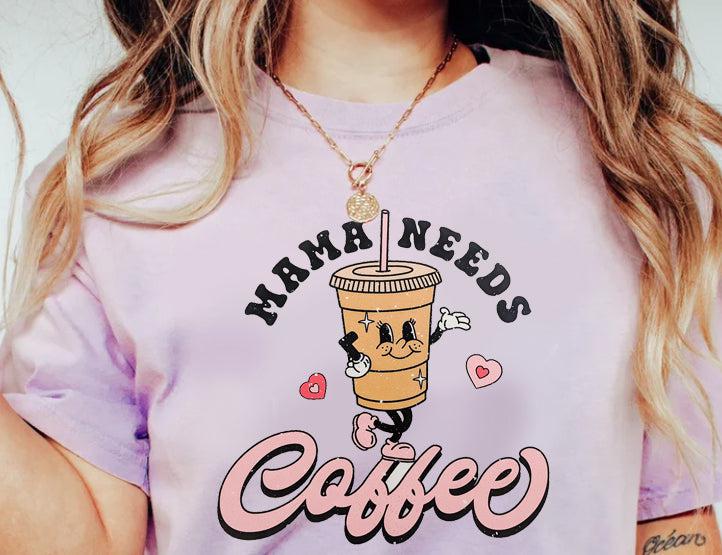 Mama Needs Coffee - Adult-Sweater-Elie’s Bows