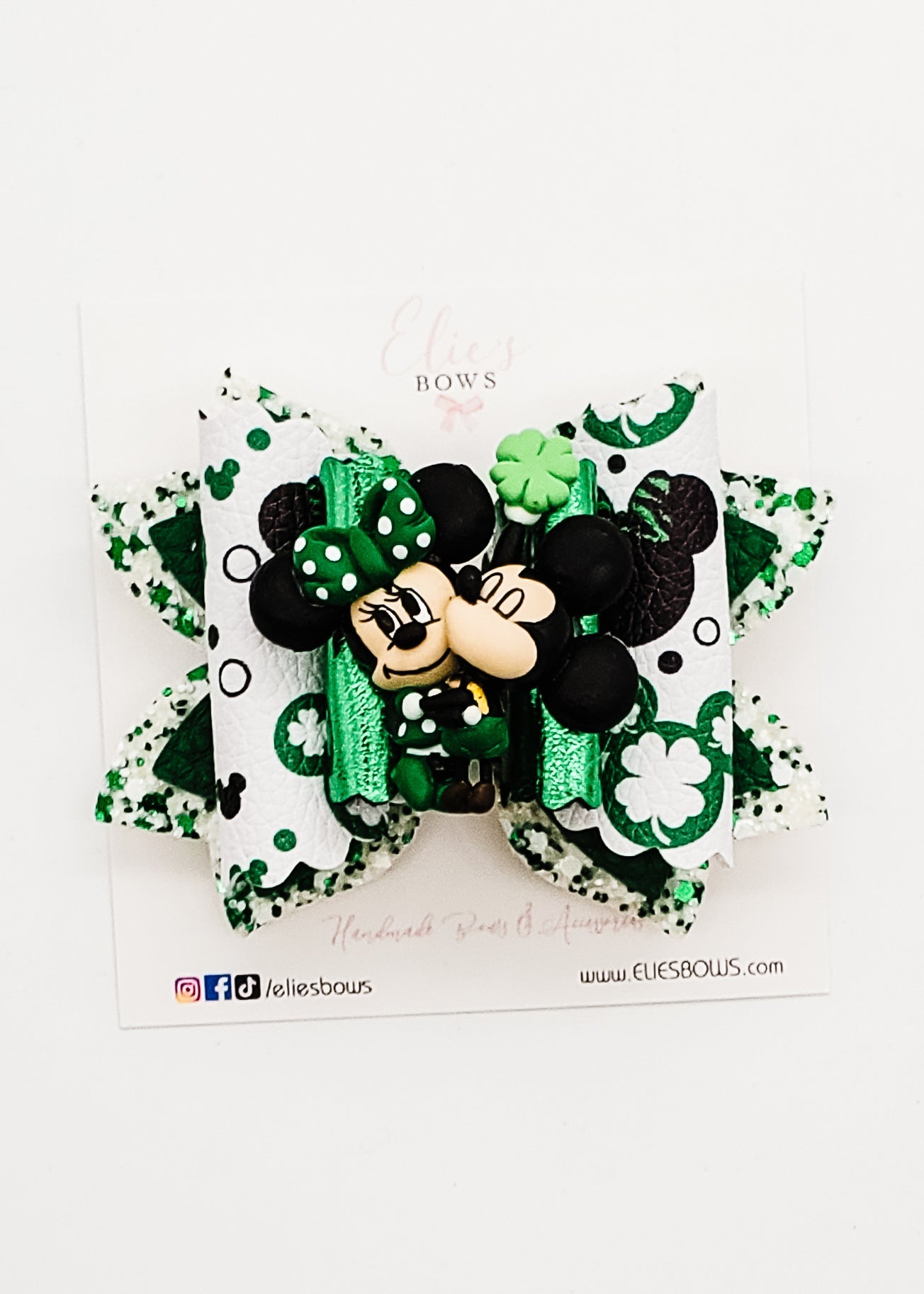 Mickey's Lucky Kiss - 3.5"-Bows-Elie’s Bows