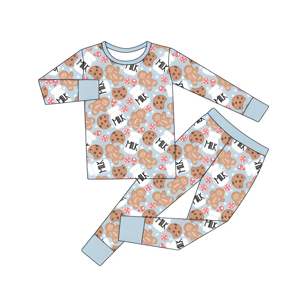 Milk & Cookies - Two Piece PJs-pyjamas-Elie’s Bows