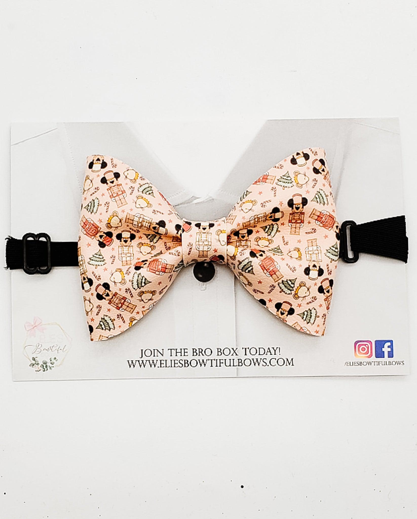Mouse Nutcracker - faux leather - 4.2"-Bowtie-Elie’s Bows