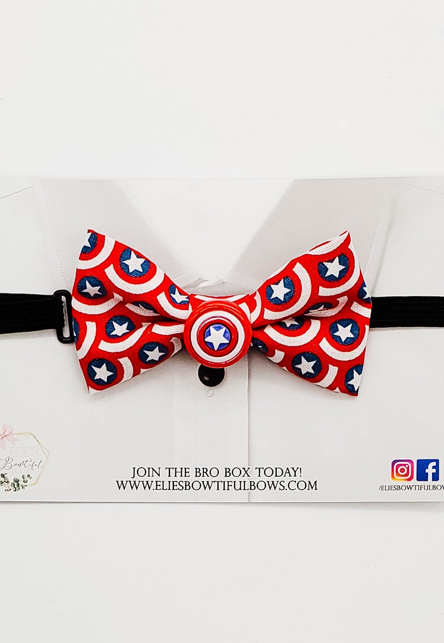 Mr. Captain - fabric bowtie - 3.5"-Bowtie-Elie’s Bows