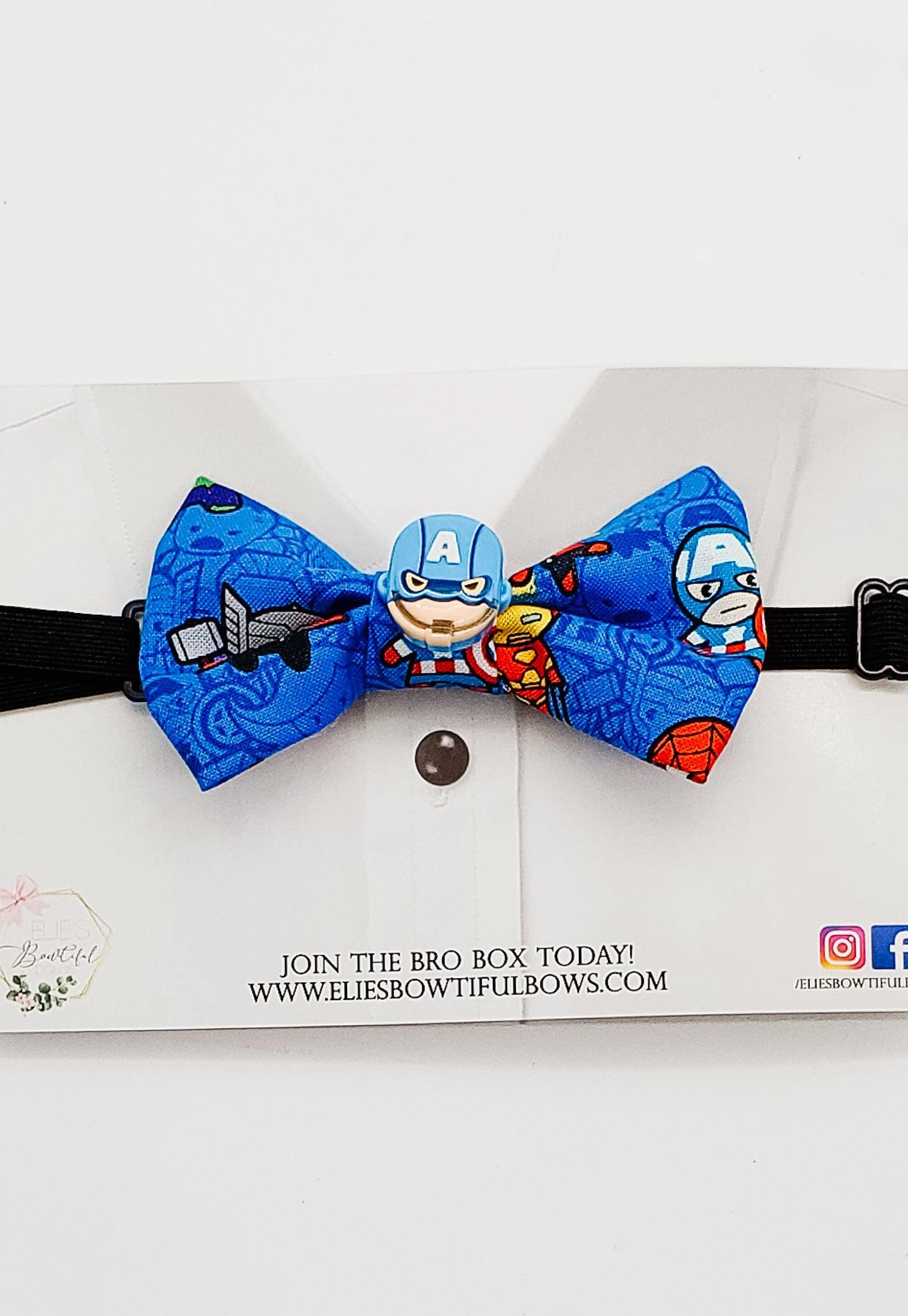 Mr. Captain - fabric bowtie - 3.5"-Bowtie-Elie’s Bows