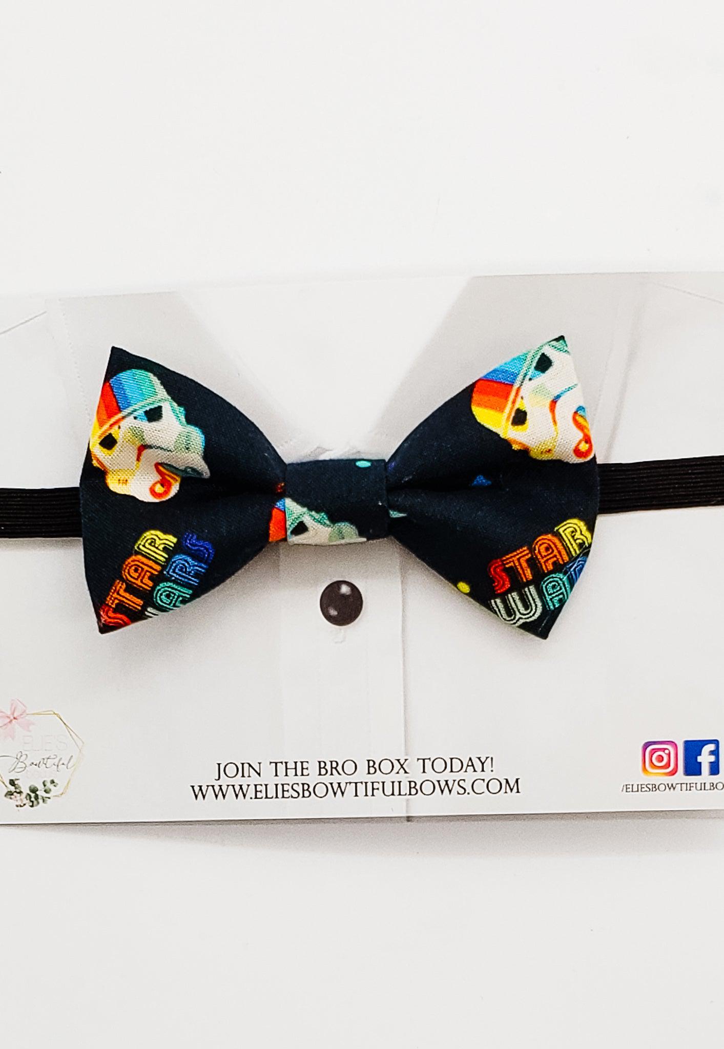 Mr. Colorful Galaxy - fabric bowtie - 3.5"-Bowtie-Elie’s Bows