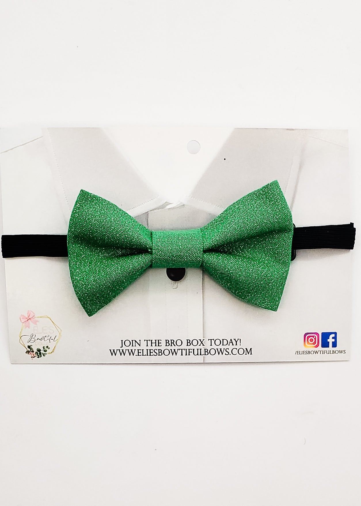 Mr. Green - Fabric Bowtie - 4.2"-Bowtie-Elie’s Bows