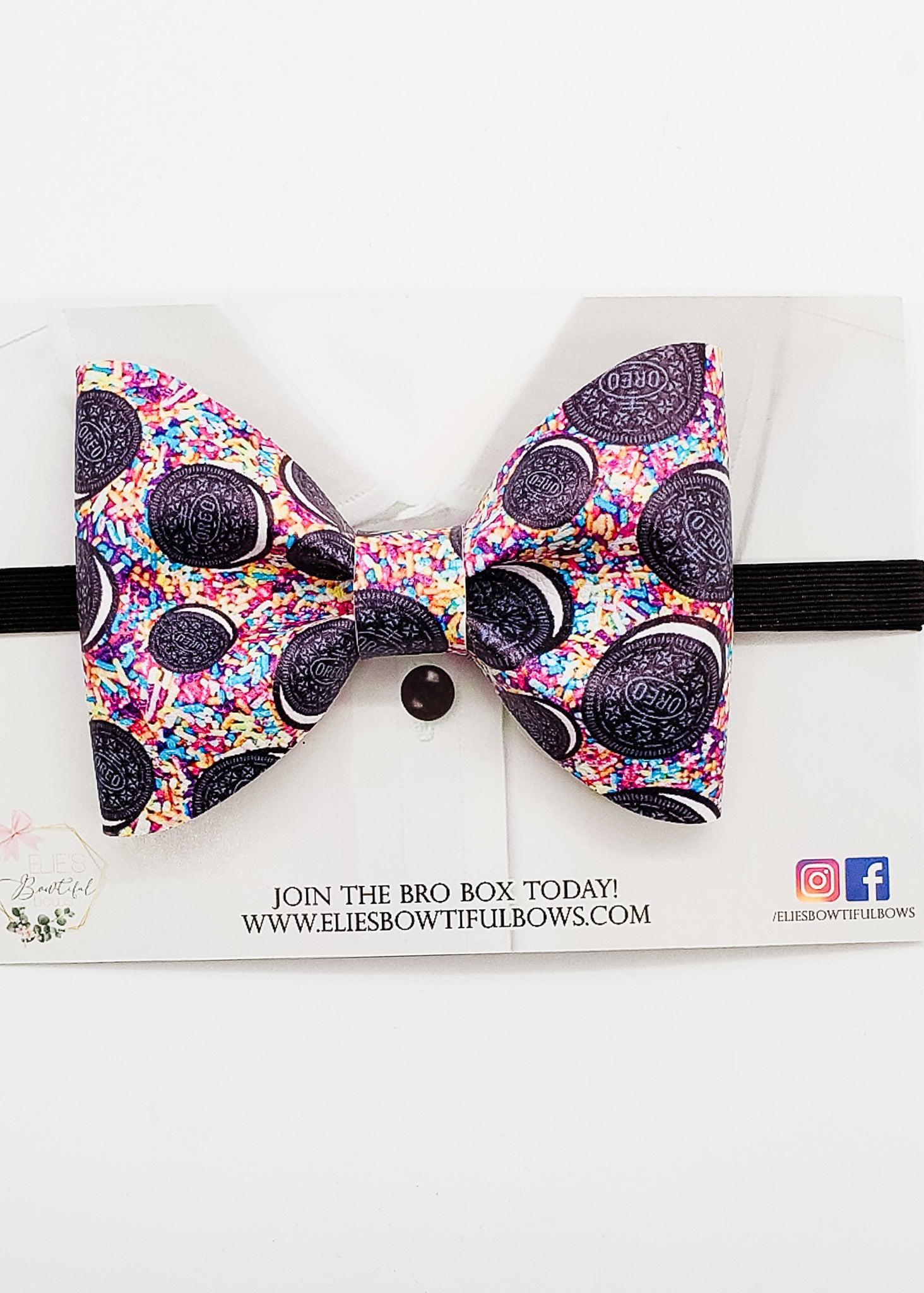 Mr. Oreo - faux leather - 4.2"-Bowtie-Elie’s Bows