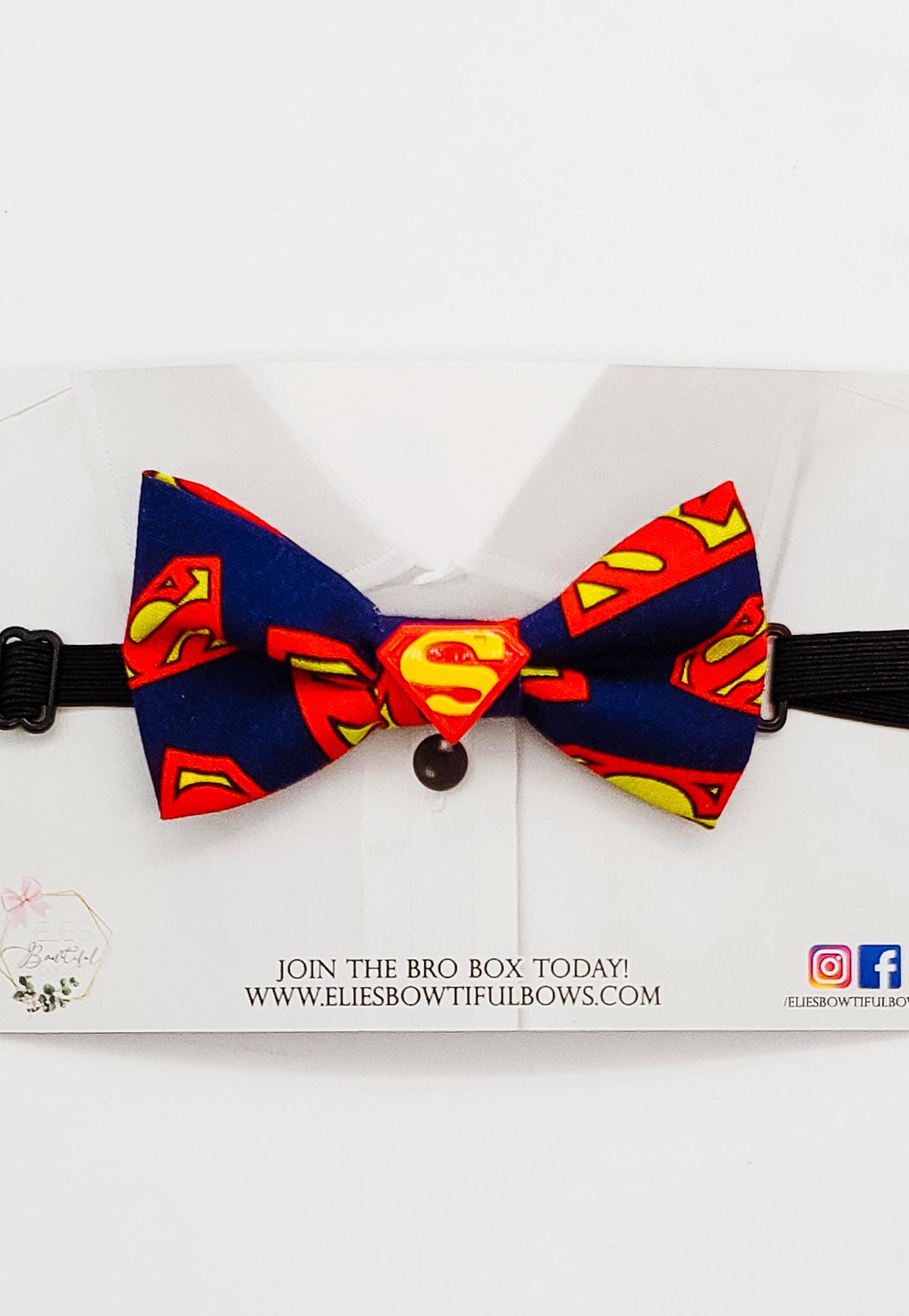Mr. Super - fabric bowtie - 3.5"-Bowtie-Elie’s Bows