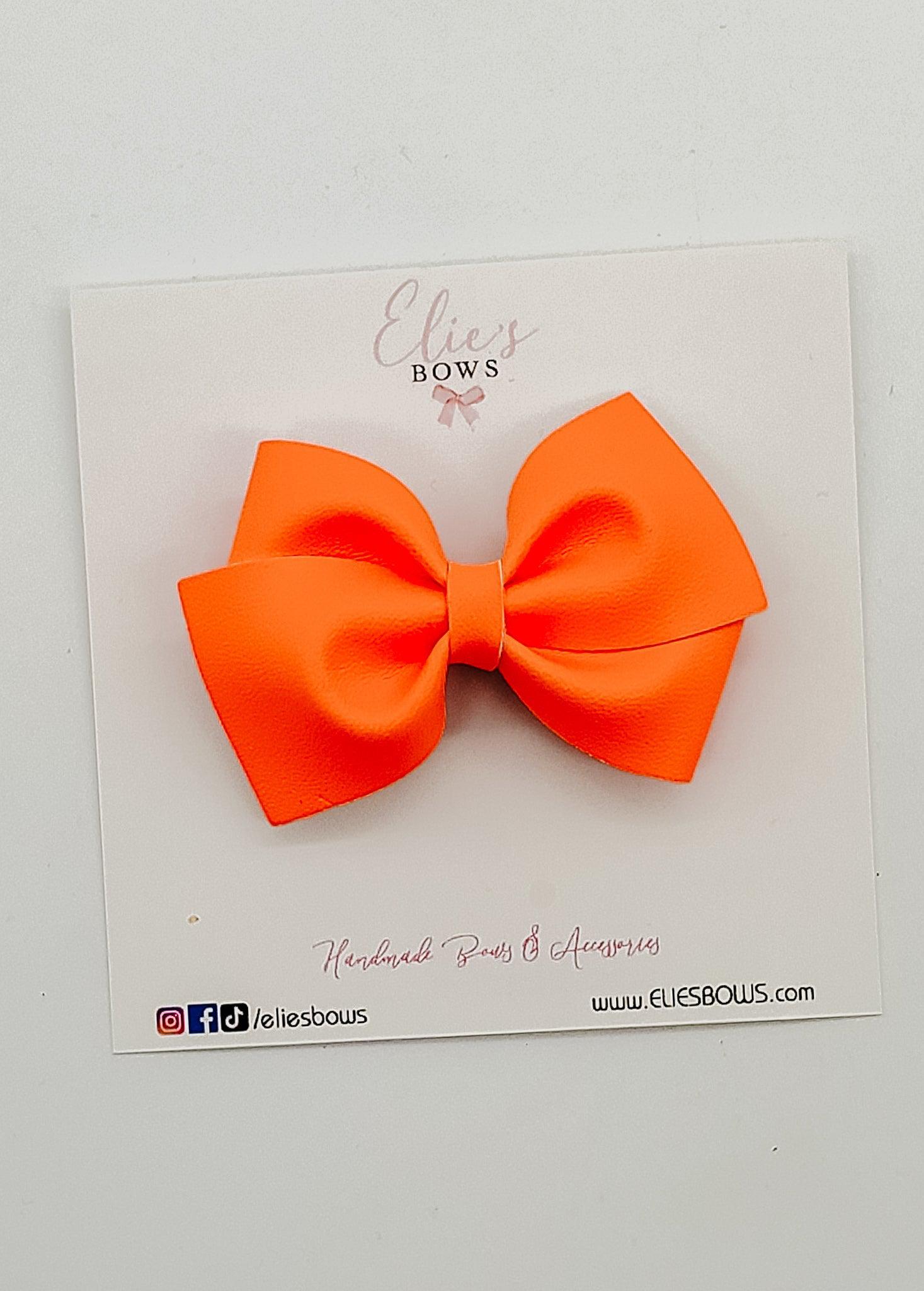 neon orange - 2.5"-Bows-Elie’s Bows