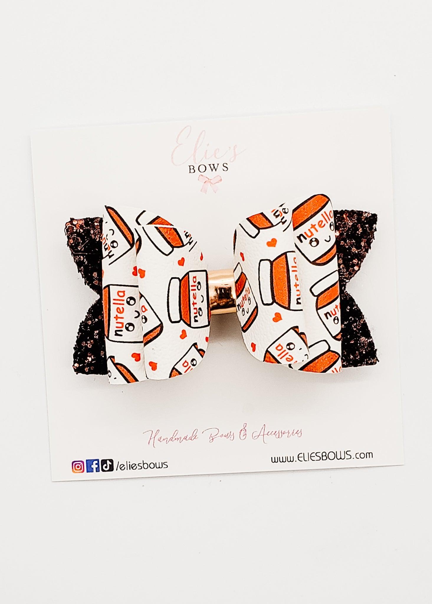 Nutella - 3"-Bows-Elie’s Bows