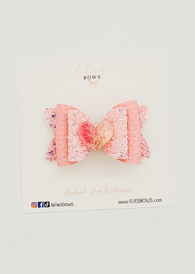 Peachy Pink Ombre - 2.5"-Bows-Elie’s Bows